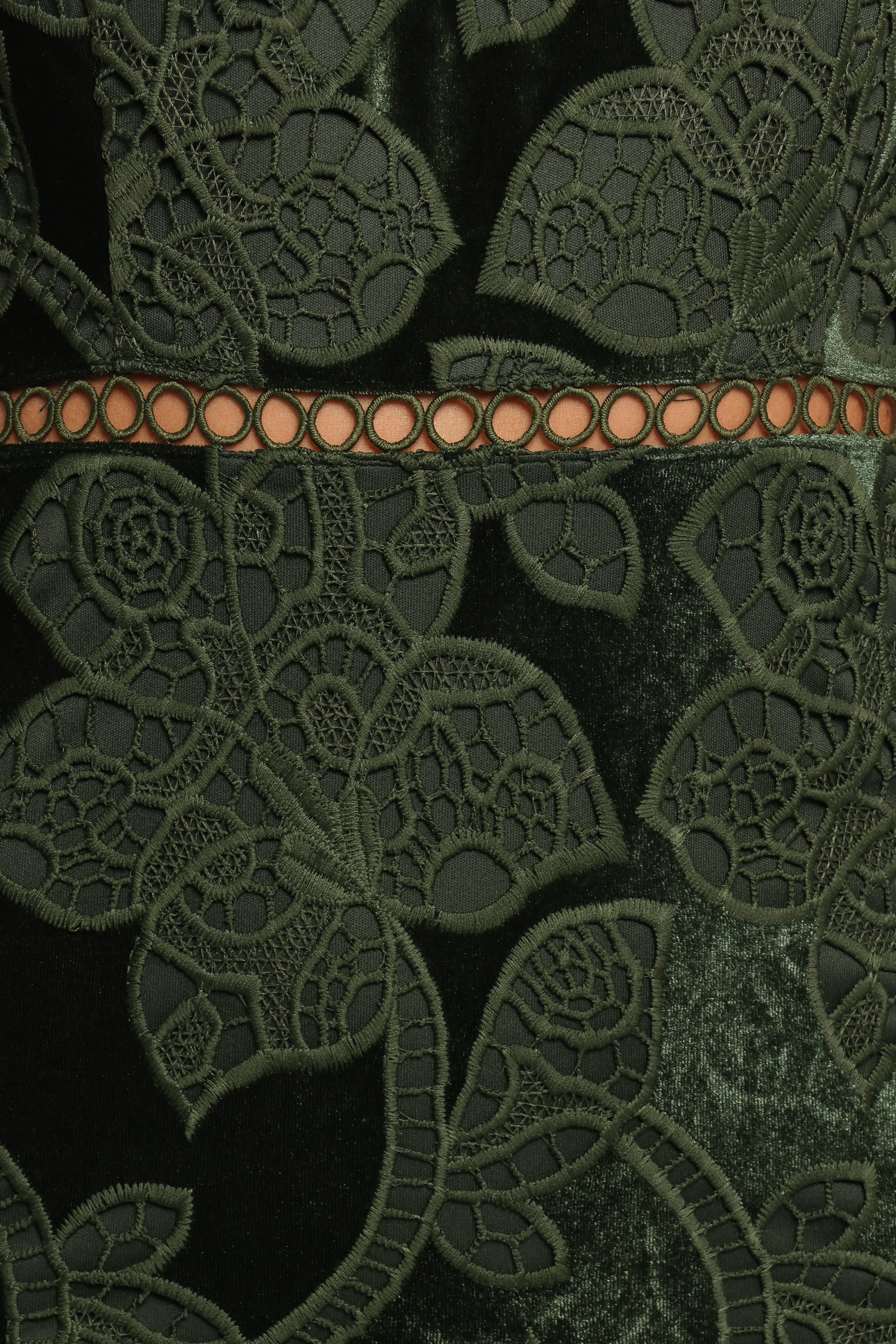 Petal and Pup USA DRESSES Pierre Long Sleeve Maxi Dress - Deep Velvet Green