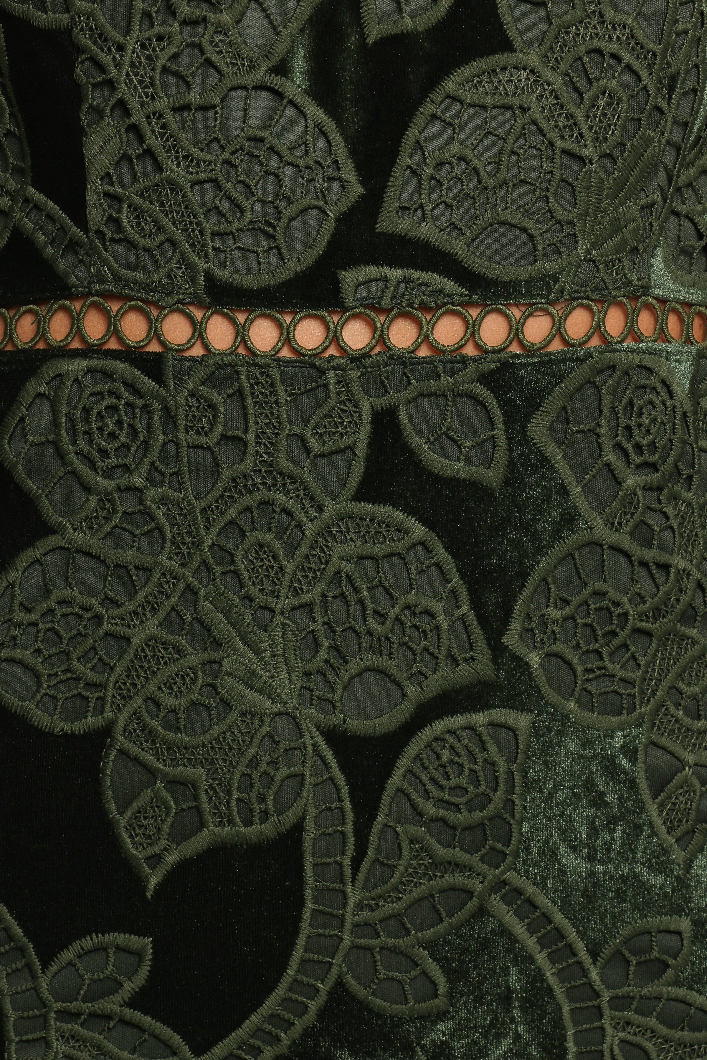 Petal and Pup USA DRESSES Pierre Long Sleeve Maxi Dress - Deep Velvet Green