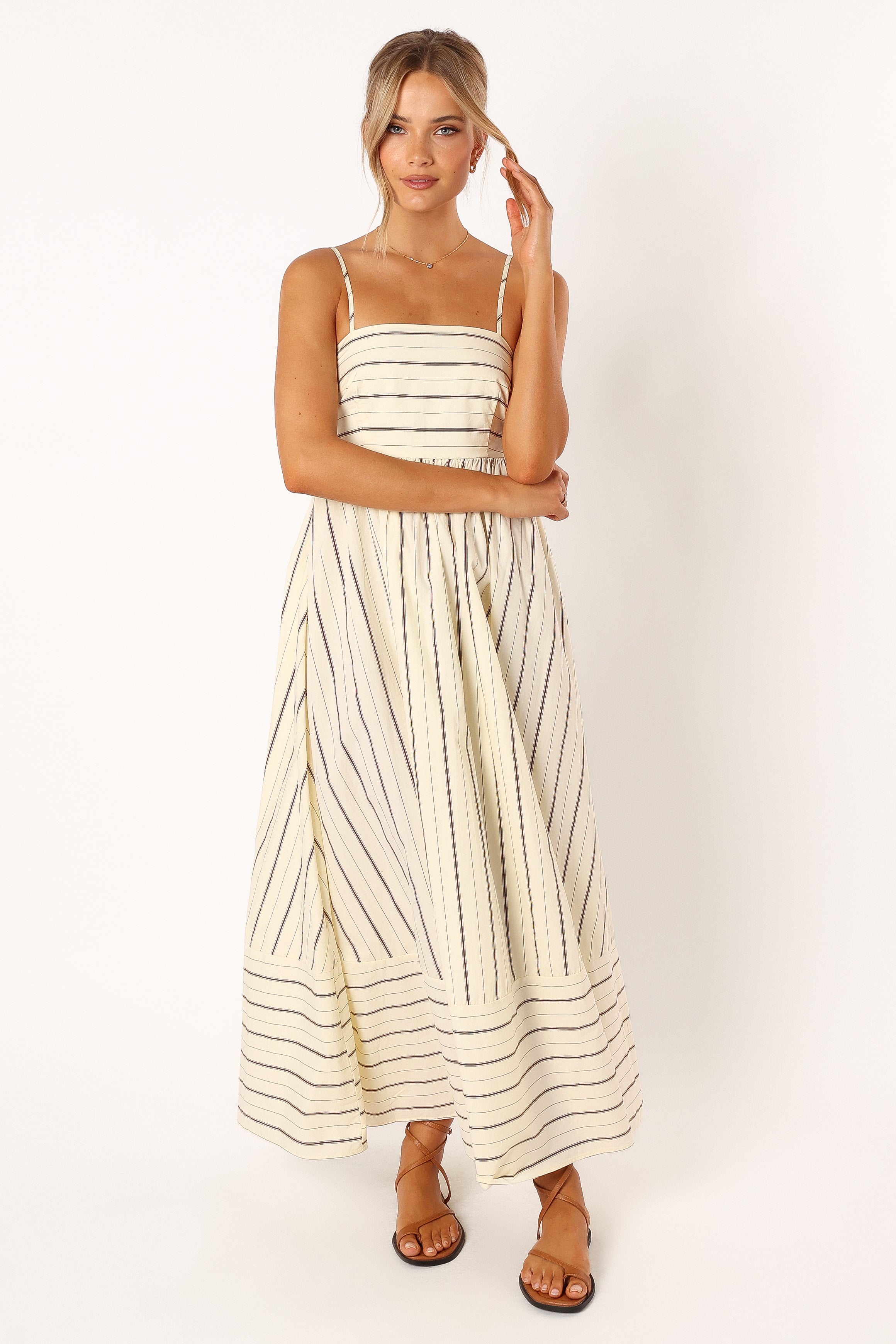 Petal and Pup USA DRESSES Pixie Maxi Dress - Beige Tan