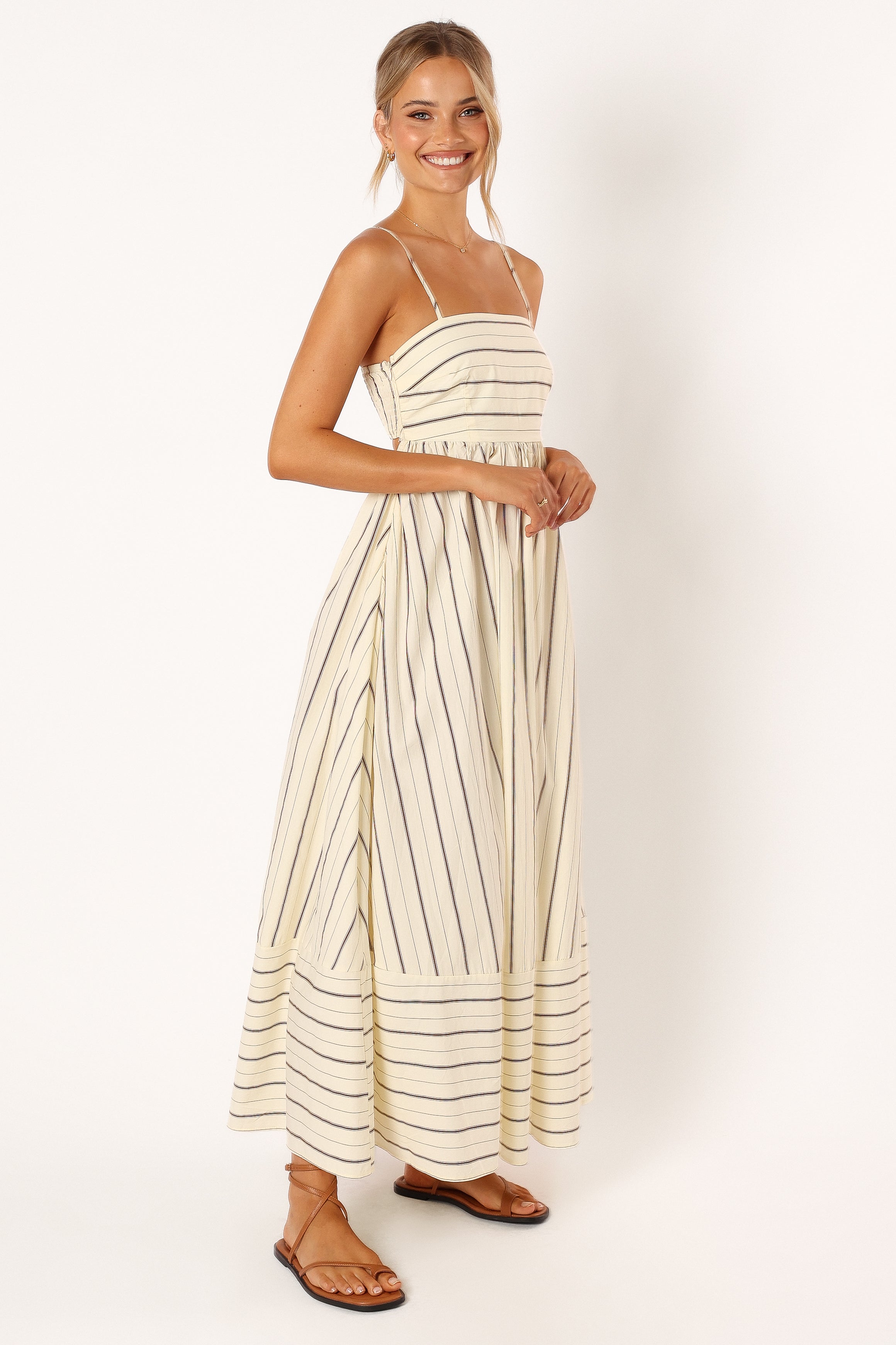 Petal and Pup USA DRESSES Pixie Maxi Dress - Beige Tan