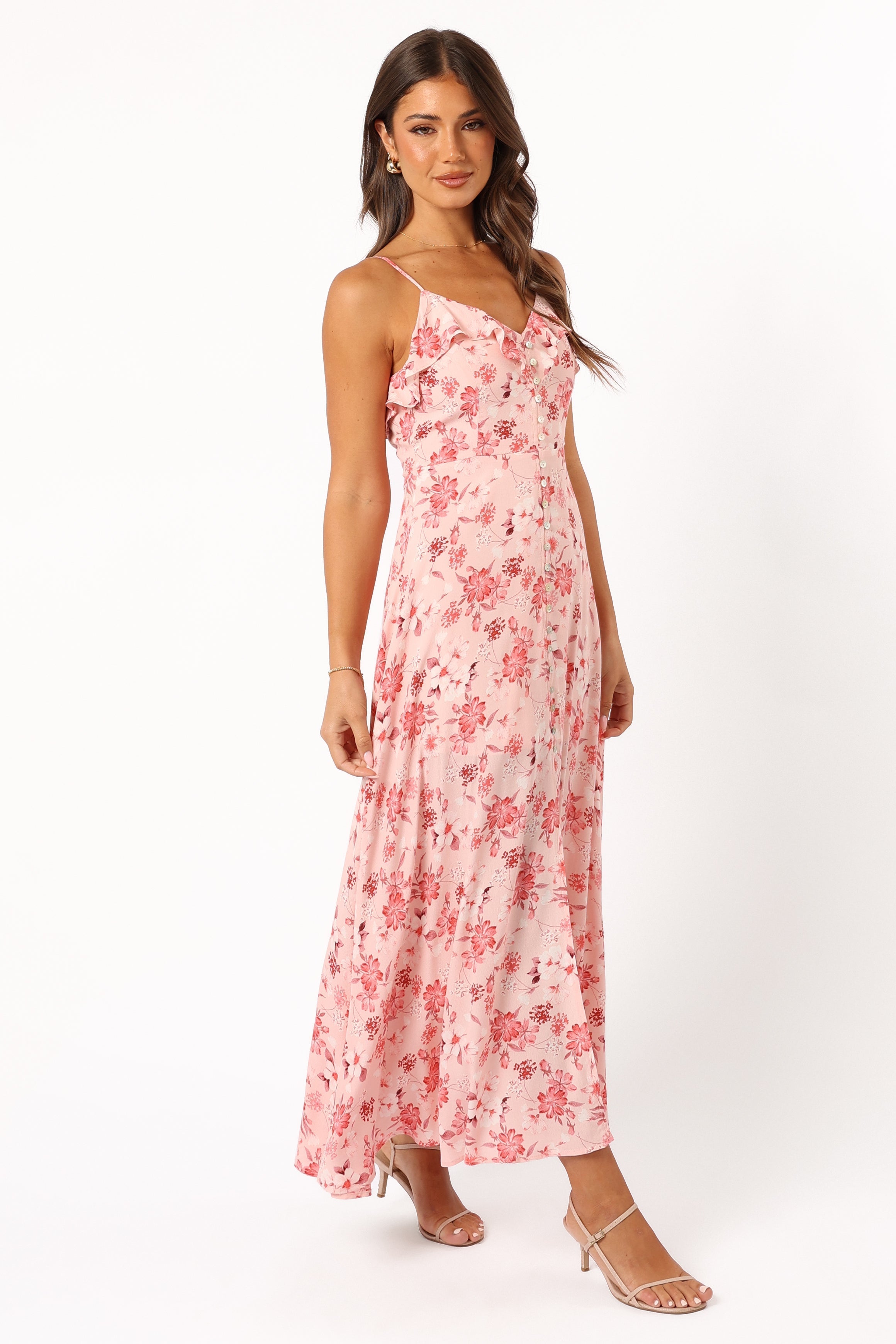 Petal and Pup USA DRESSES Rachel Midi Dress - Blushed Garden