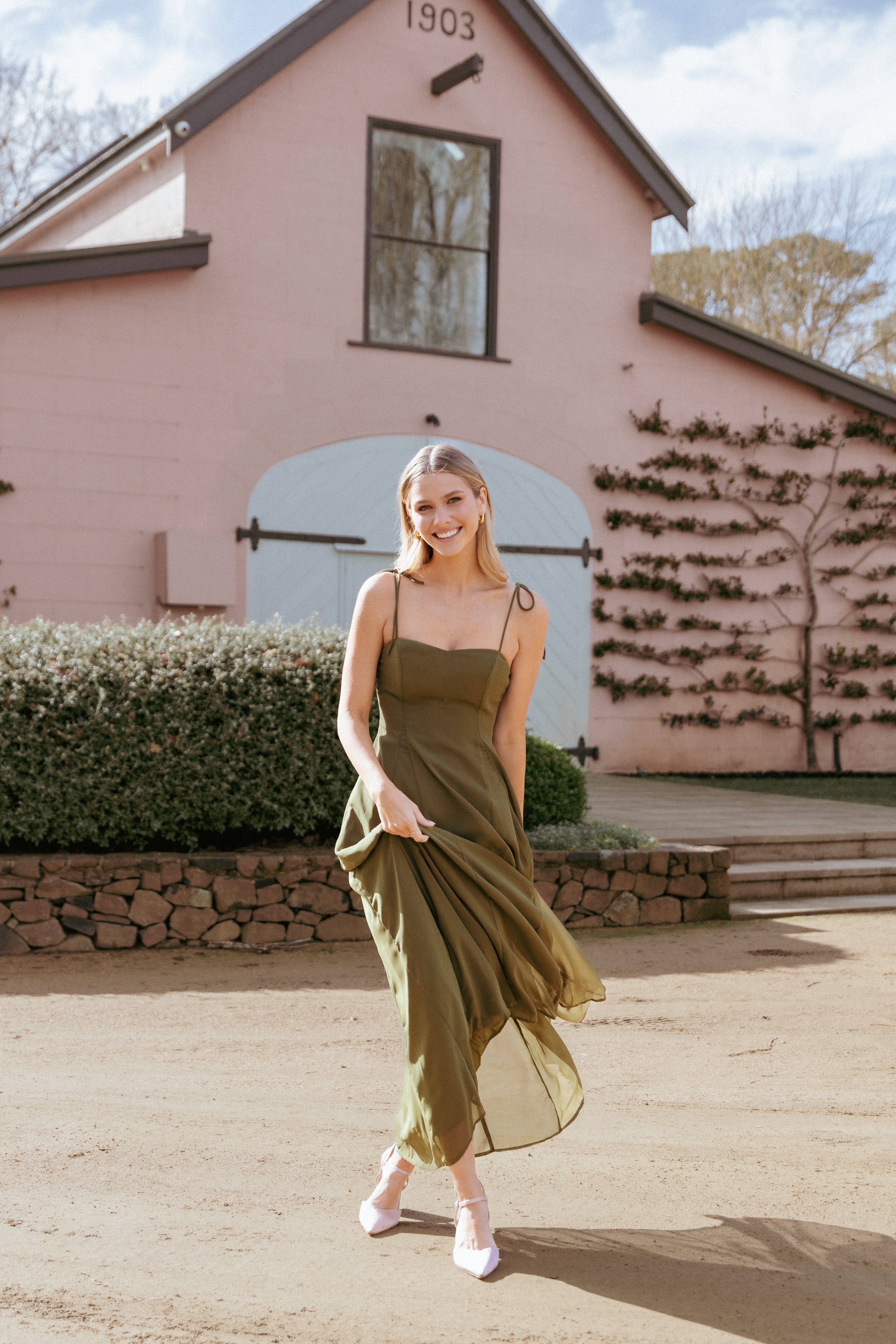 Petal and Pup USA DRESSES Rayna Maxi Dress - Olive
