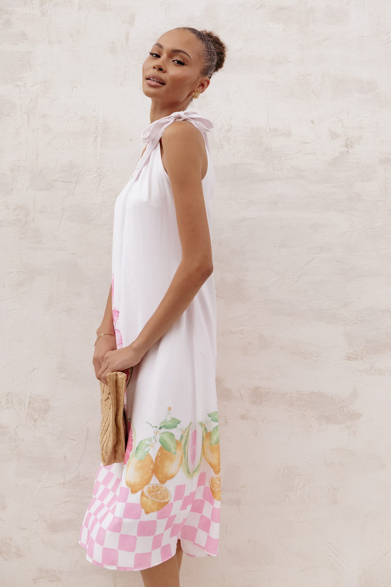 Petal and Pup USA DRESSES Reagan One Shoulder Midi Dress - Pink (Hold for Rack)