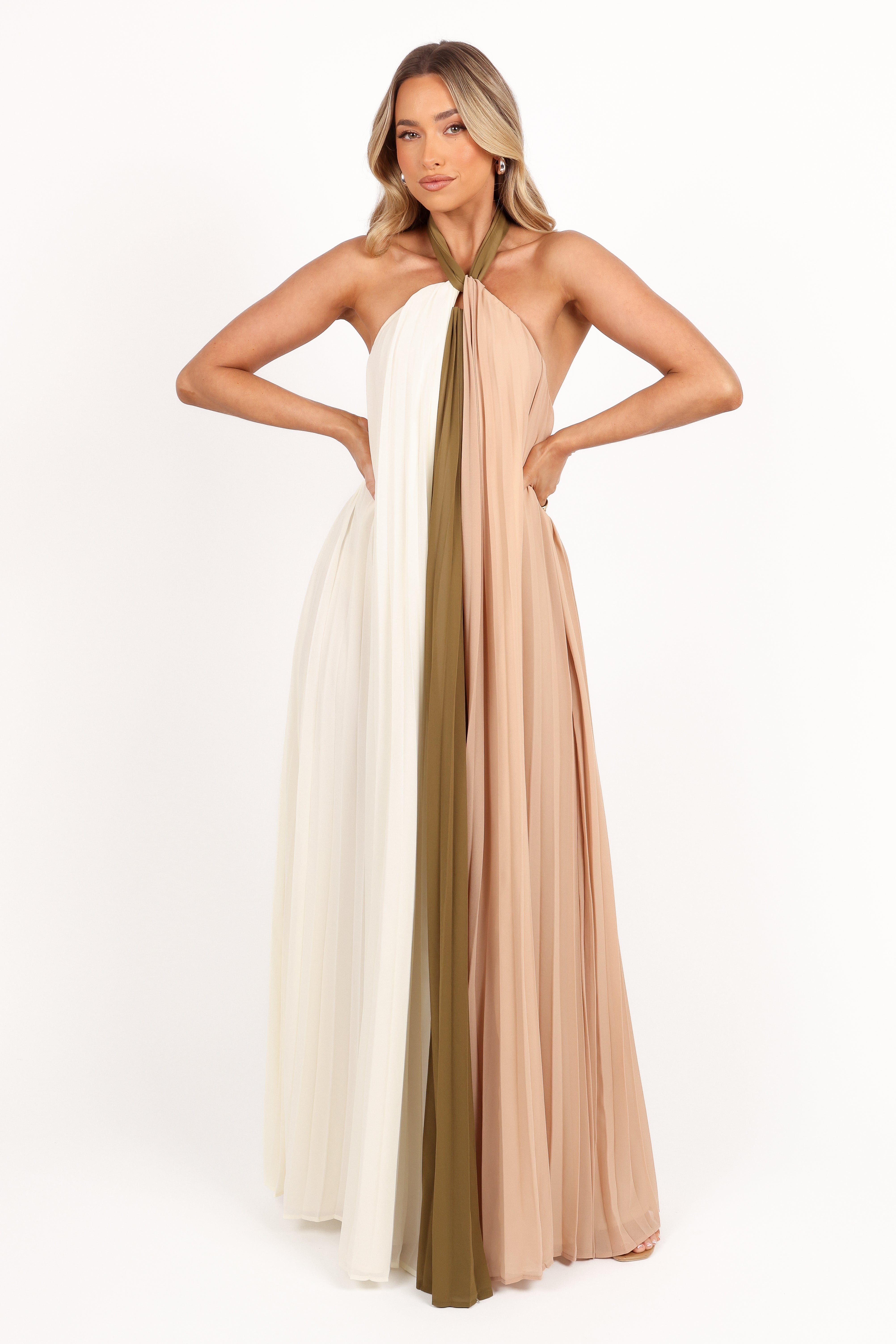 Petal and Pup USA DRESSES Reanna Maxi Dress - Olive Multi