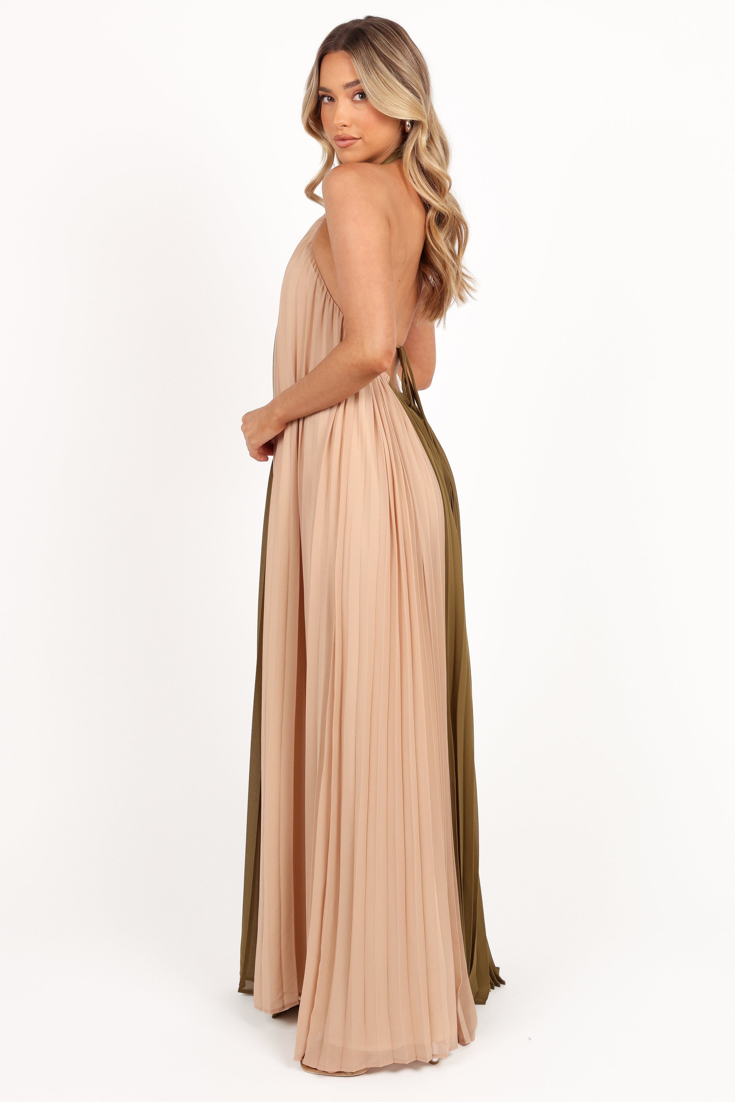 Petal and Pup USA DRESSES Reanna Maxi Dress - Olive Multi