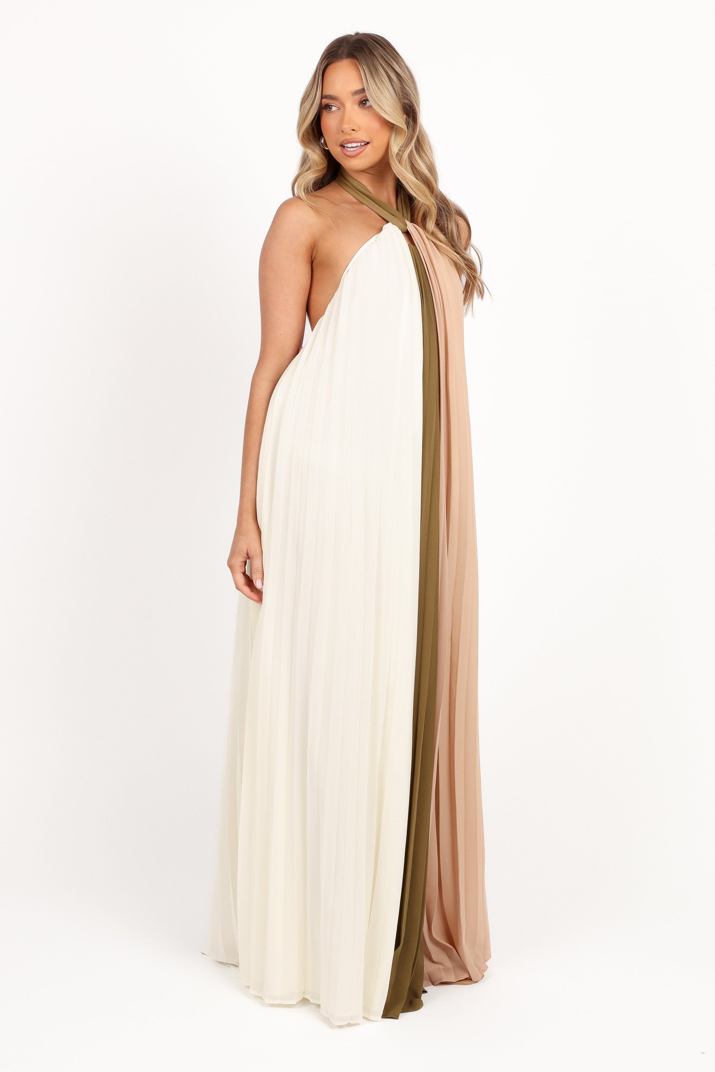 Petal and Pup USA DRESSES Reanna Maxi Dress - Olive Multi