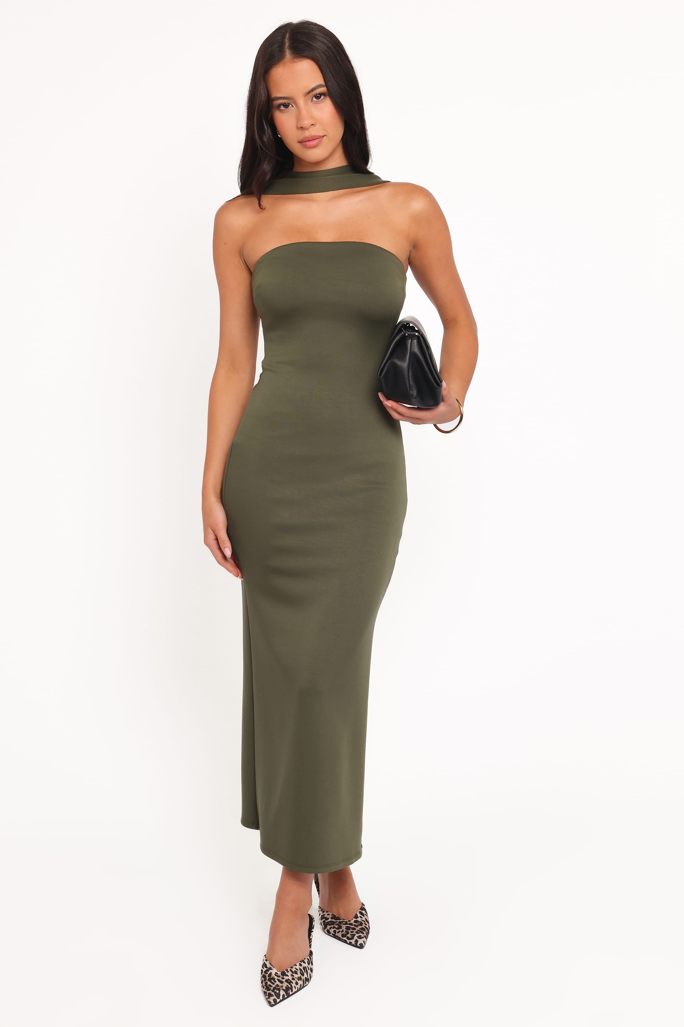 Petal and Pup USA DRESSES Regan Midi Dress - Olive