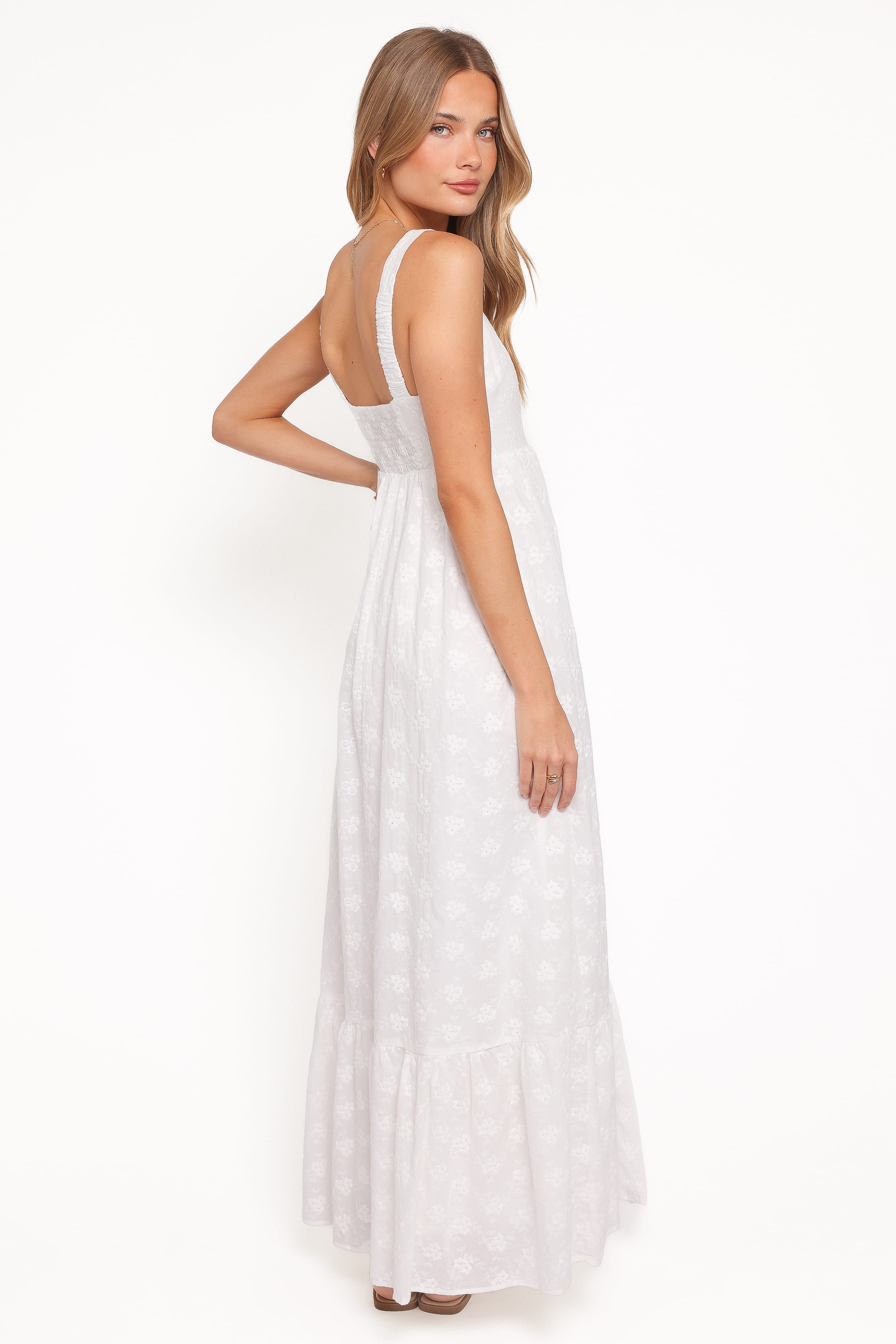Petal and Pup USA DRESSES Reid Maxi Dress - White