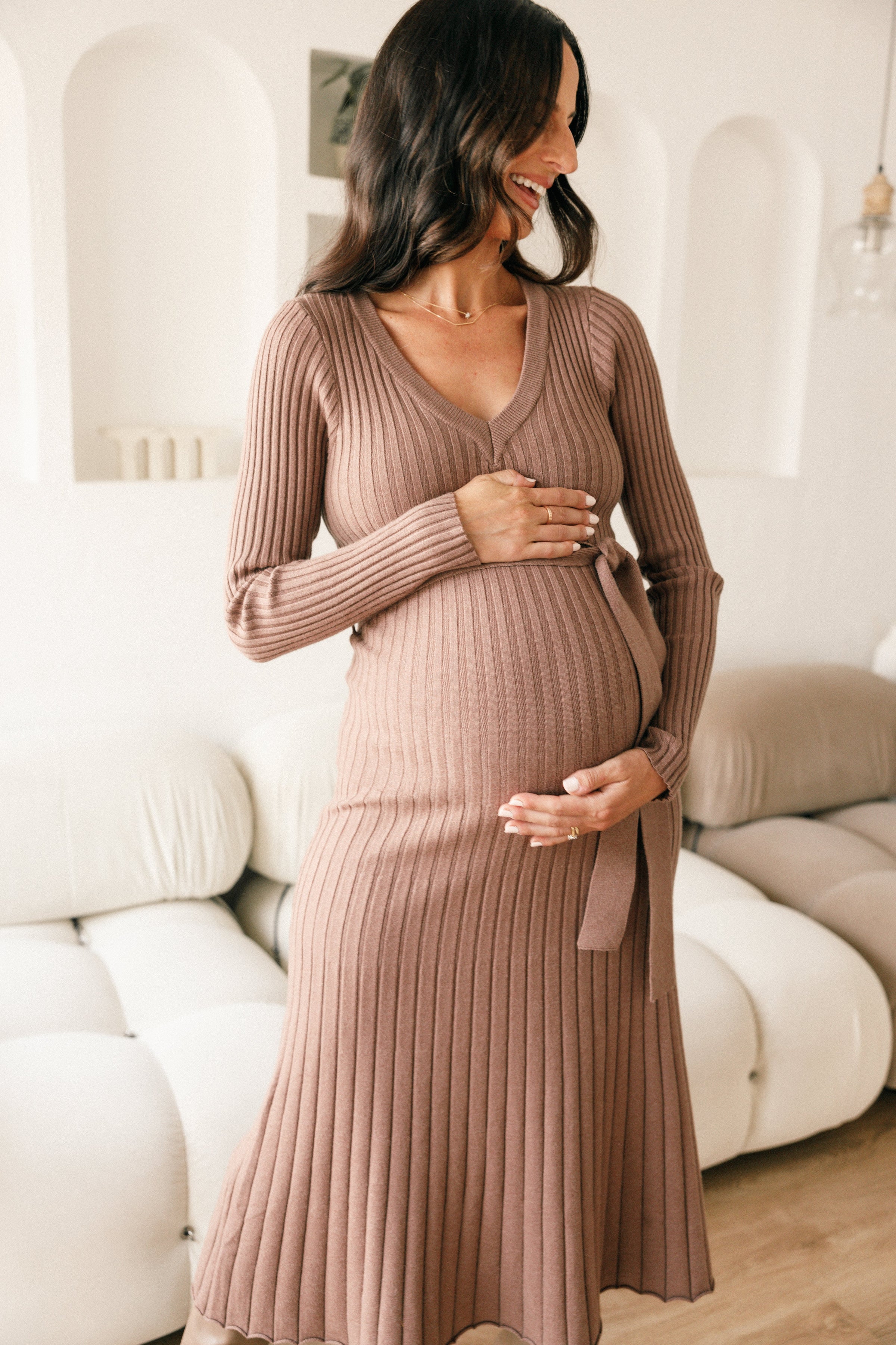 Petal and Pup USA DRESSES Reigan Dress - Beige