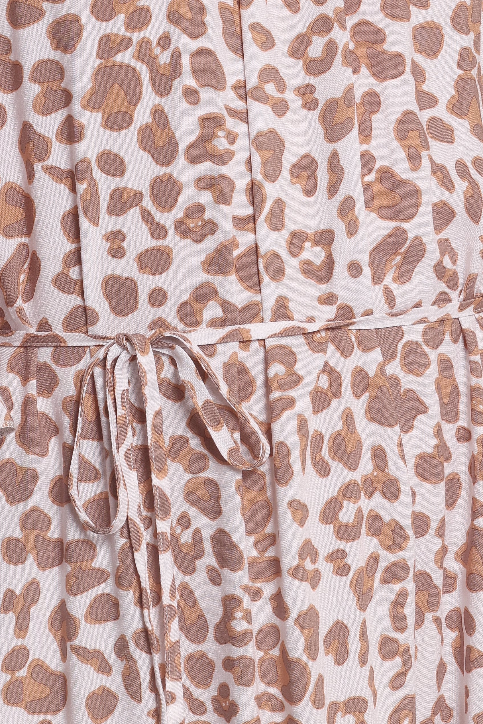 Petal and Pup USA DRESSES Rhody Off Shoulder Maxi Dress - White Leopard