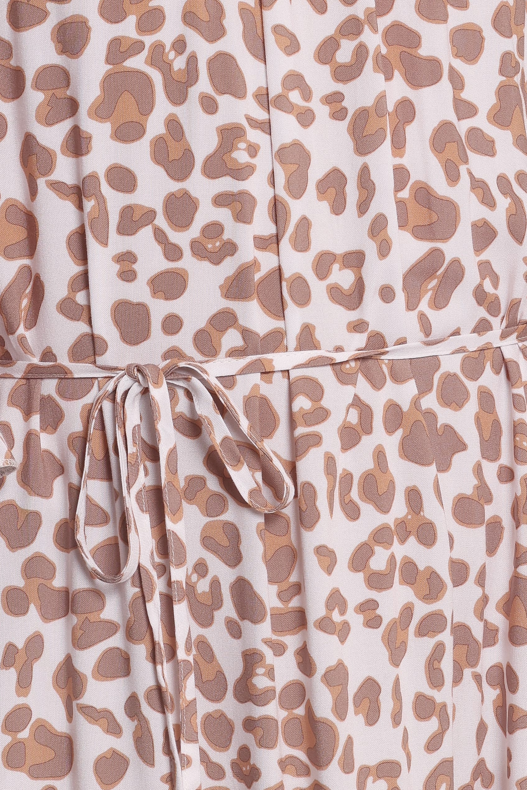 Petal and Pup USA DRESSES Rhody Off Shoulder Maxi Dress - White Leopard
