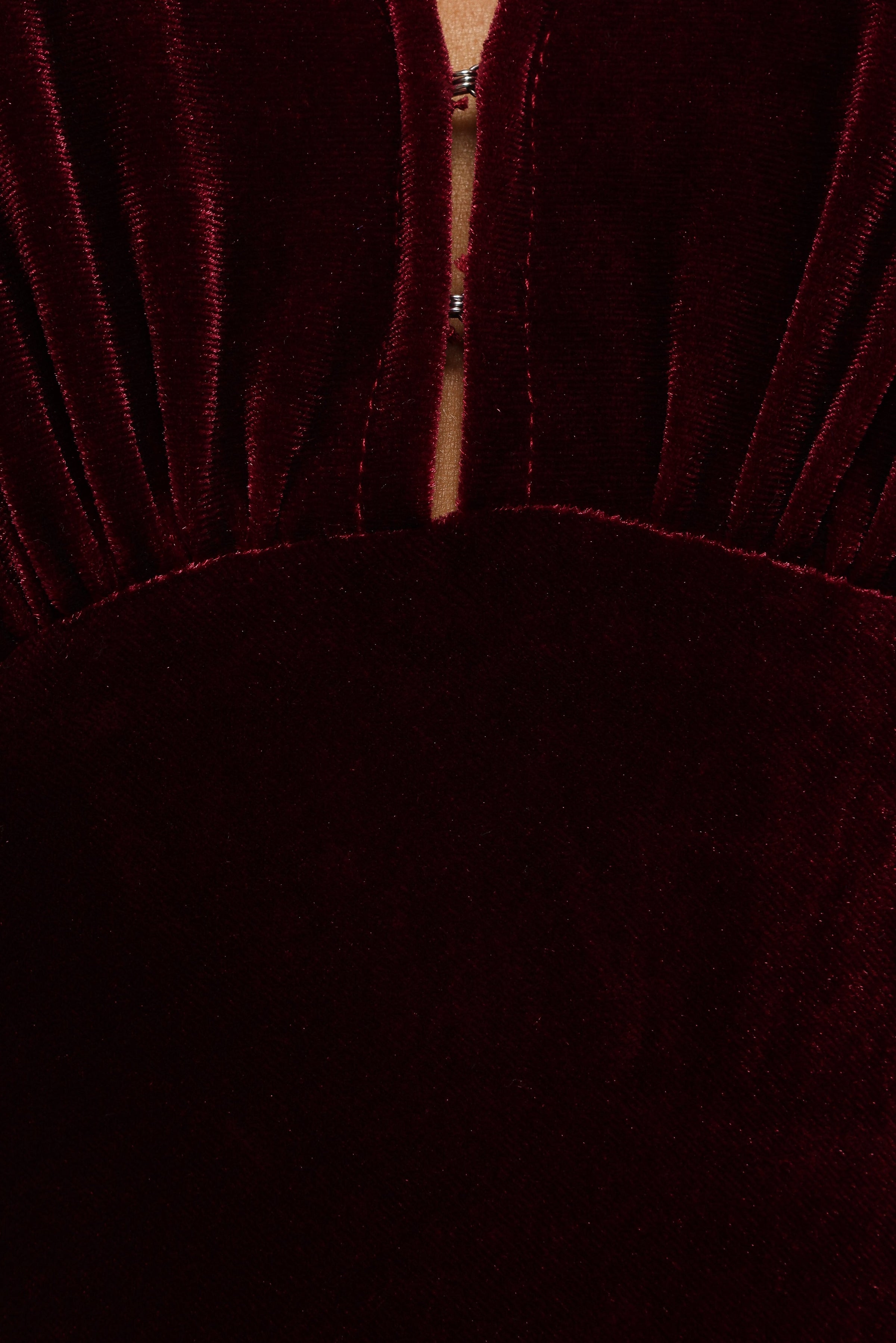 Petal and Pup USA DRESSES Ricki Velvet Maxi Dress - Wine