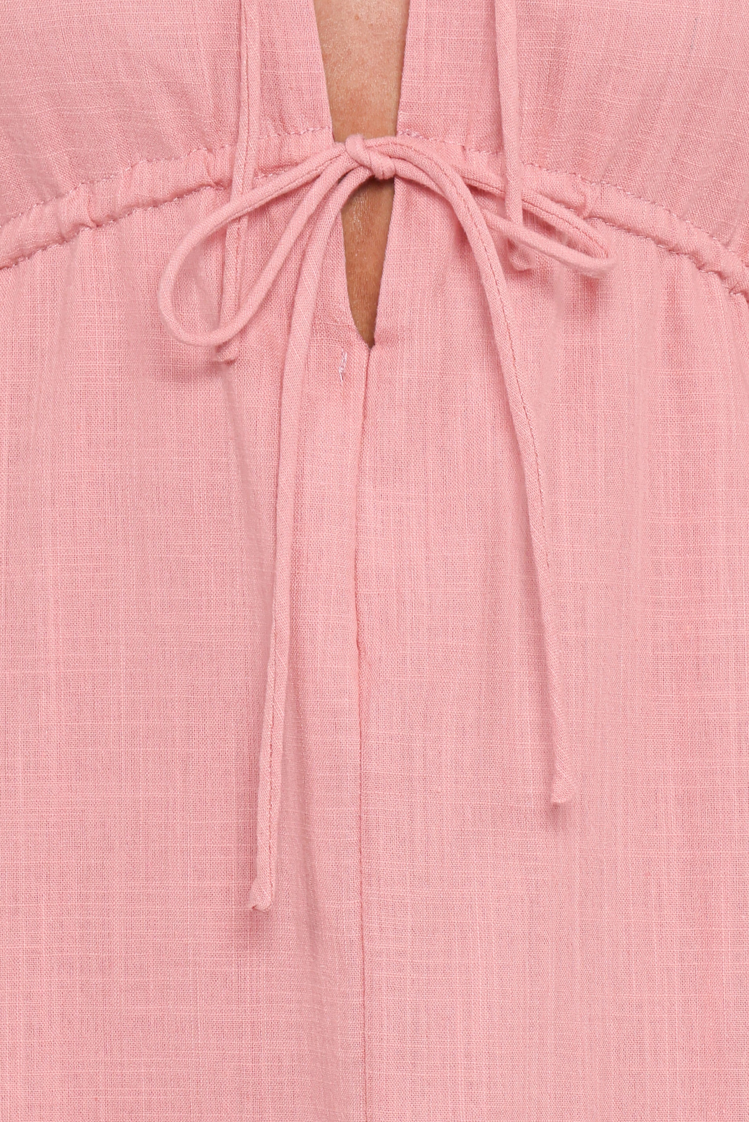Petal and Pup USA DRESSES Riven Long Sleeve Maxi Dress - Pink