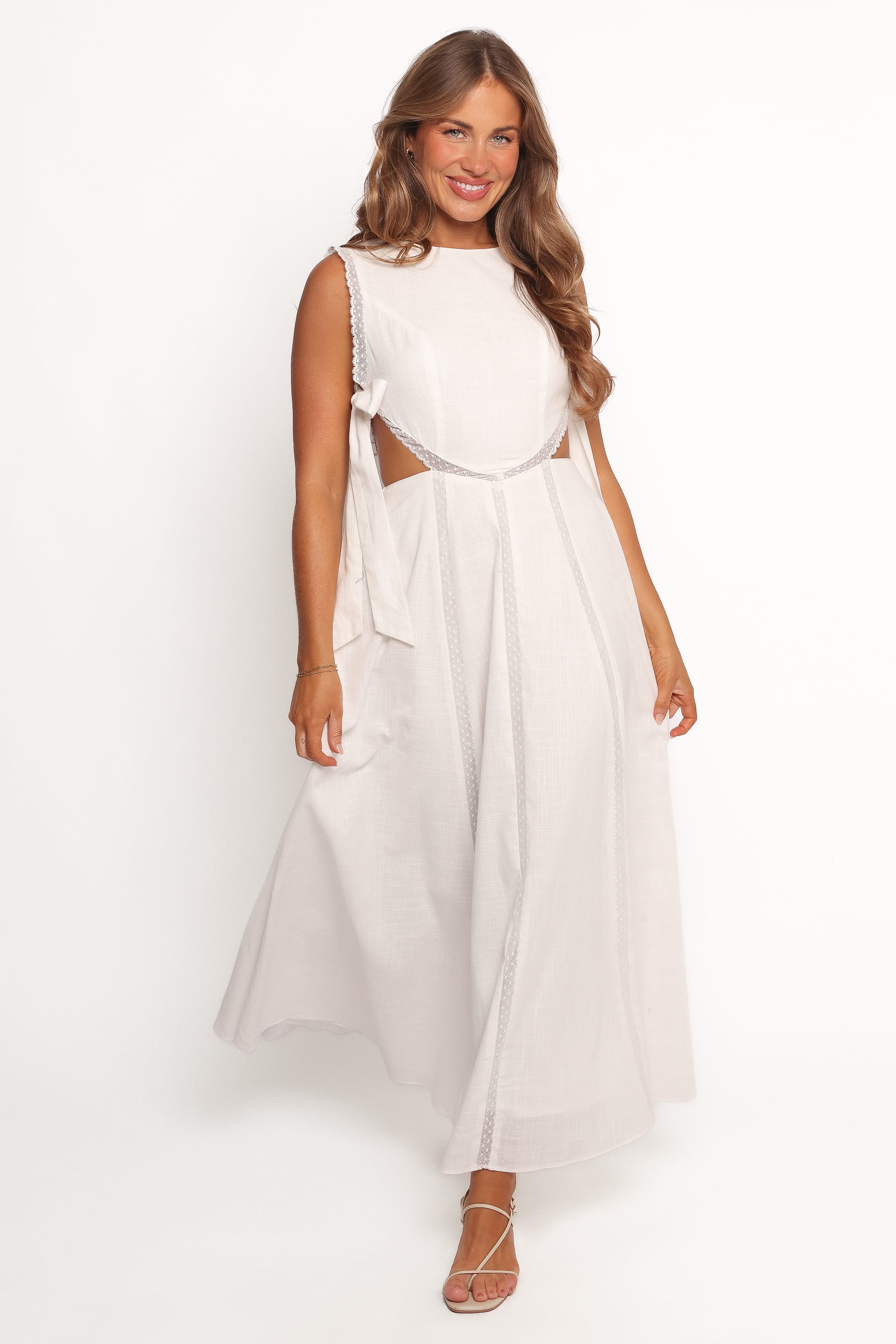 Petal and Pup USA DRESSES Rochelle Maxi Dress - Off White