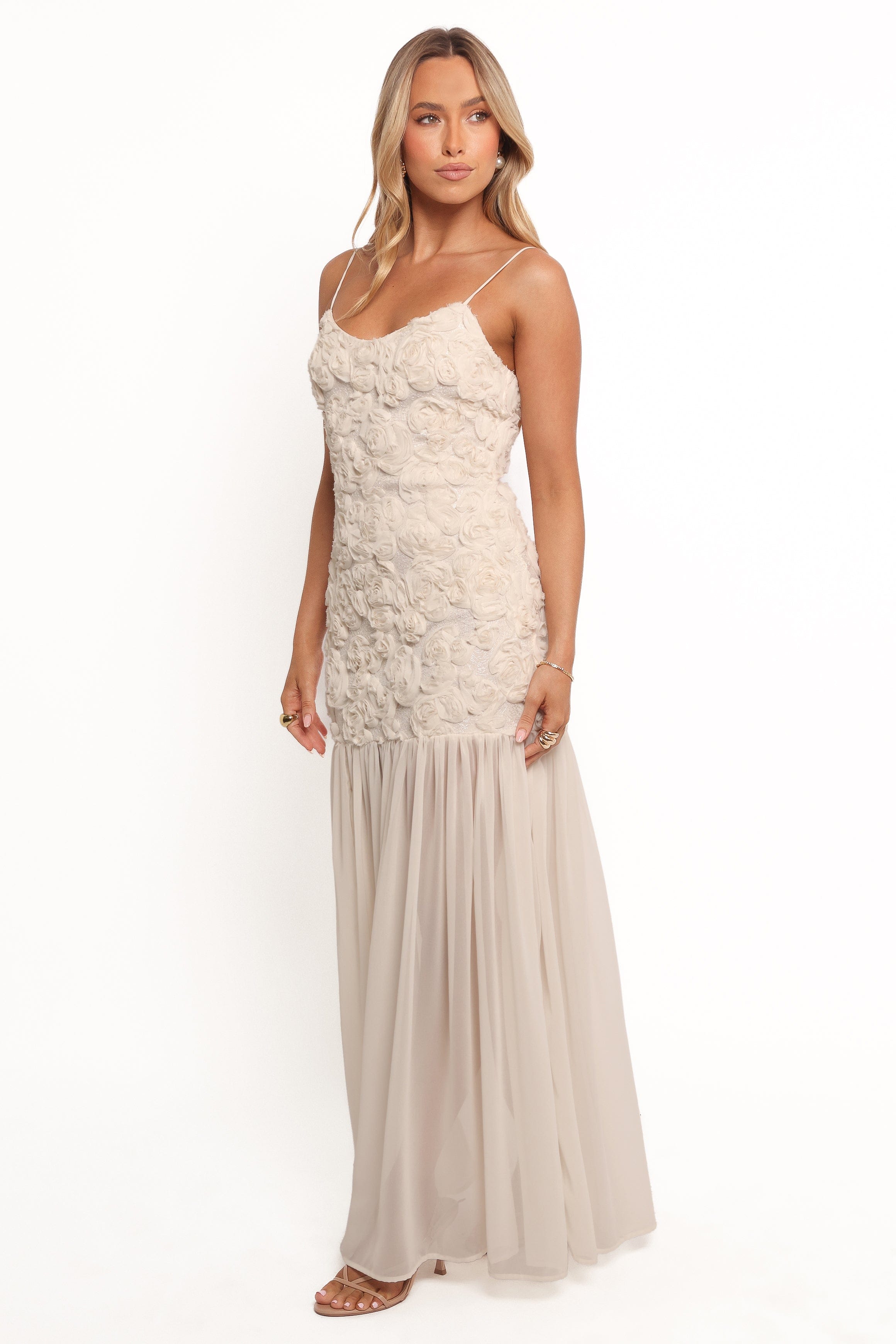 Petal and Pup USA DRESSES Romy Maxi Dress - Cream