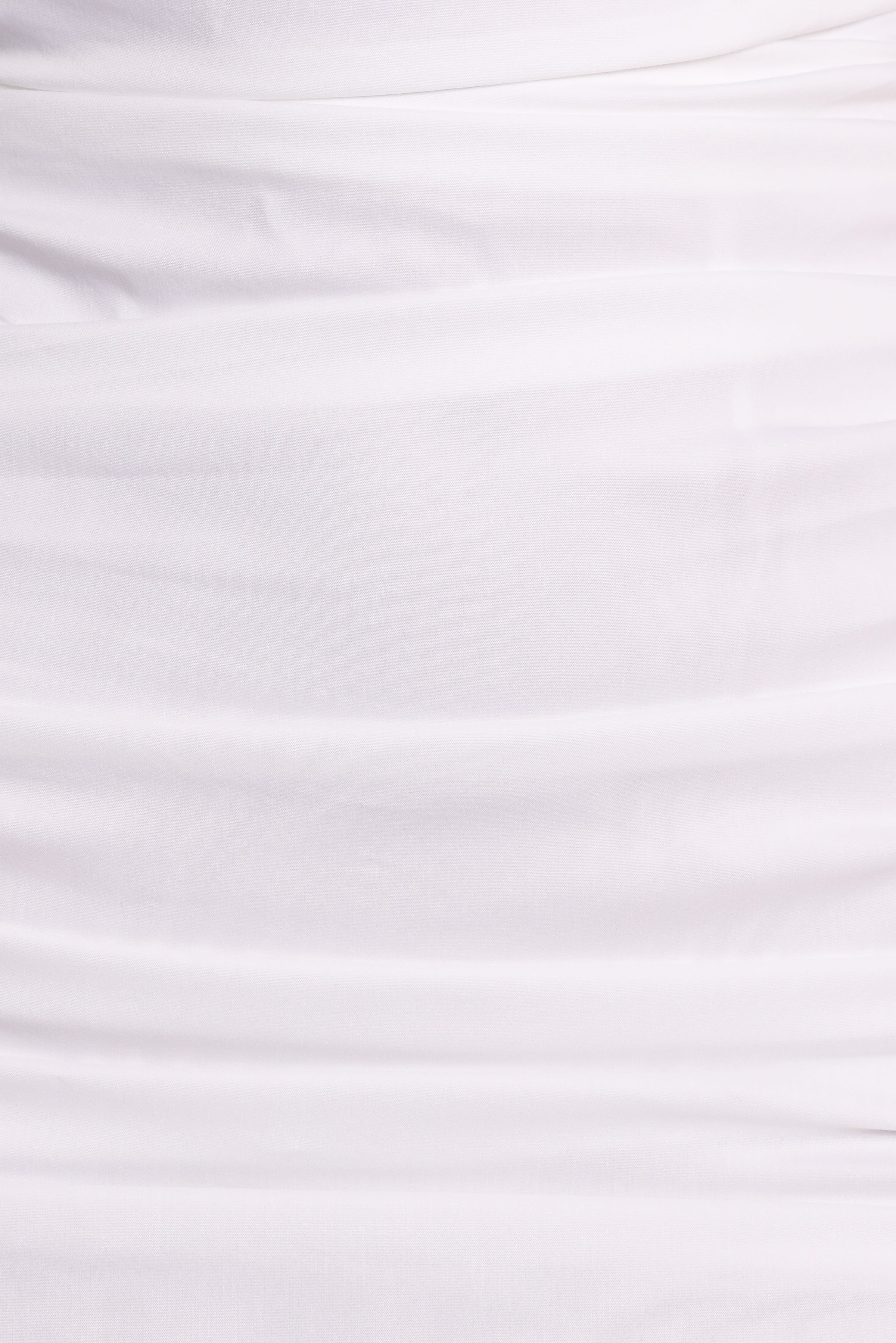 Petal and Pup USA DRESSES Roni One Shoulder Frill Mini Dress - Ivory (Hold for Rack)