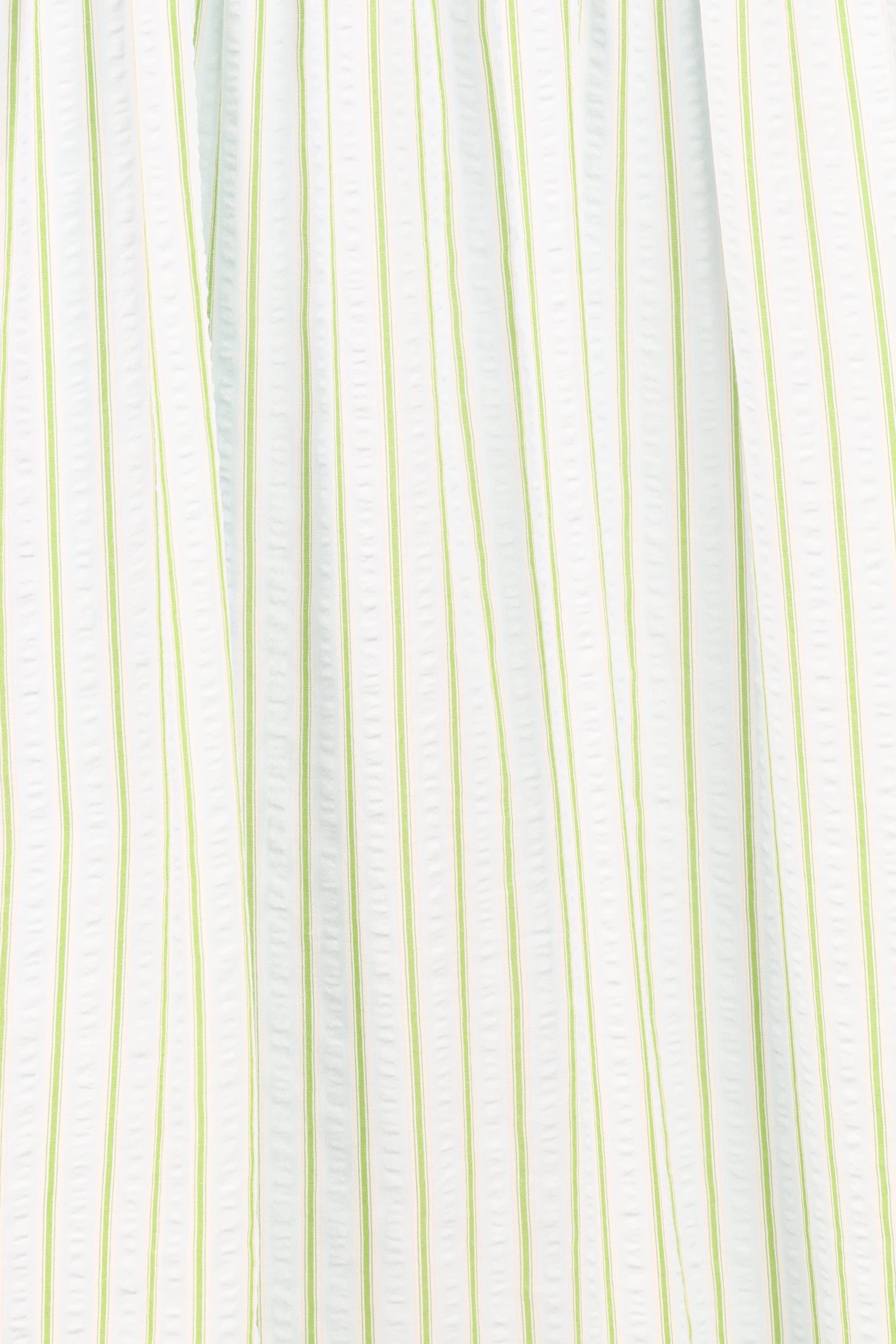 Petal and Pup USA DRESSES Ronnie Short Sleeve Midi Dress - Green Blue Stripe