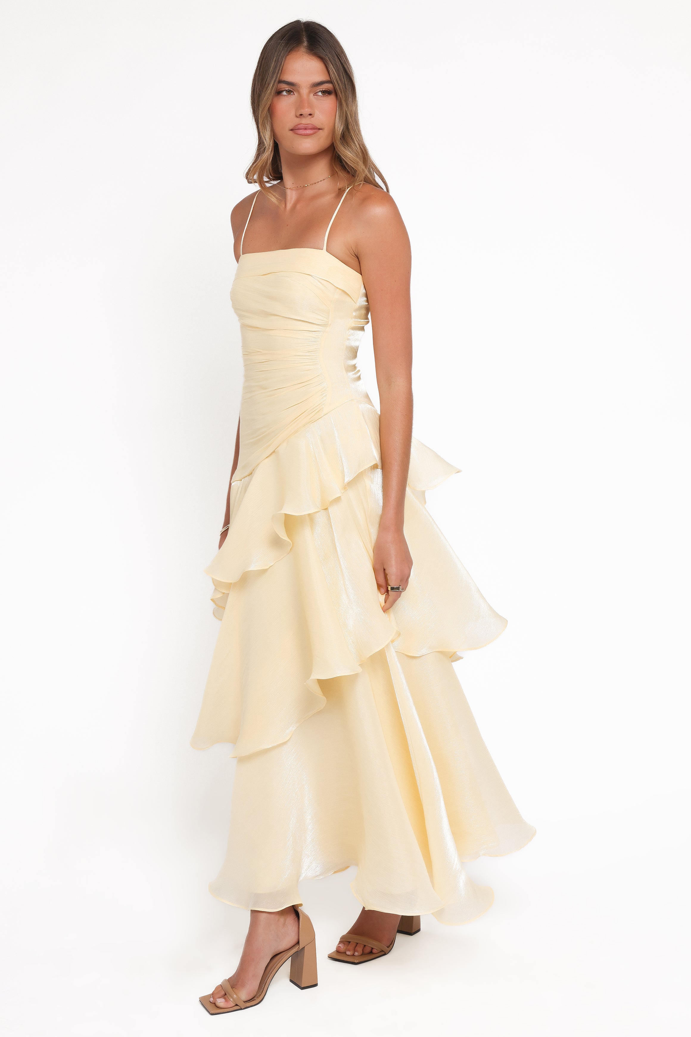 Petal and Pup USA DRESSES Rosalie Maxi Dress - Butter Yellow