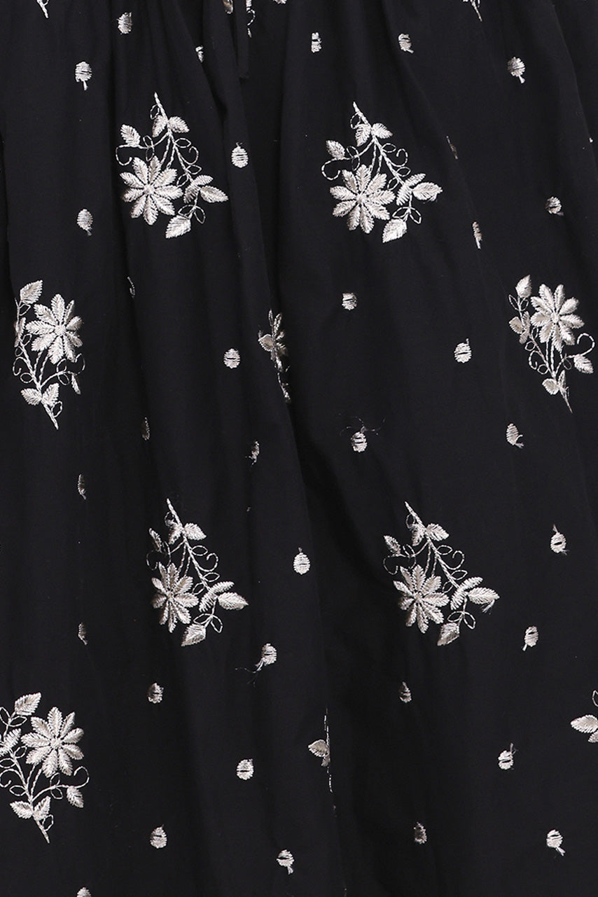 Petal and Pup USA DRESSES Rosemarie Midi Dress - Black Floral (Hold for Amazon)