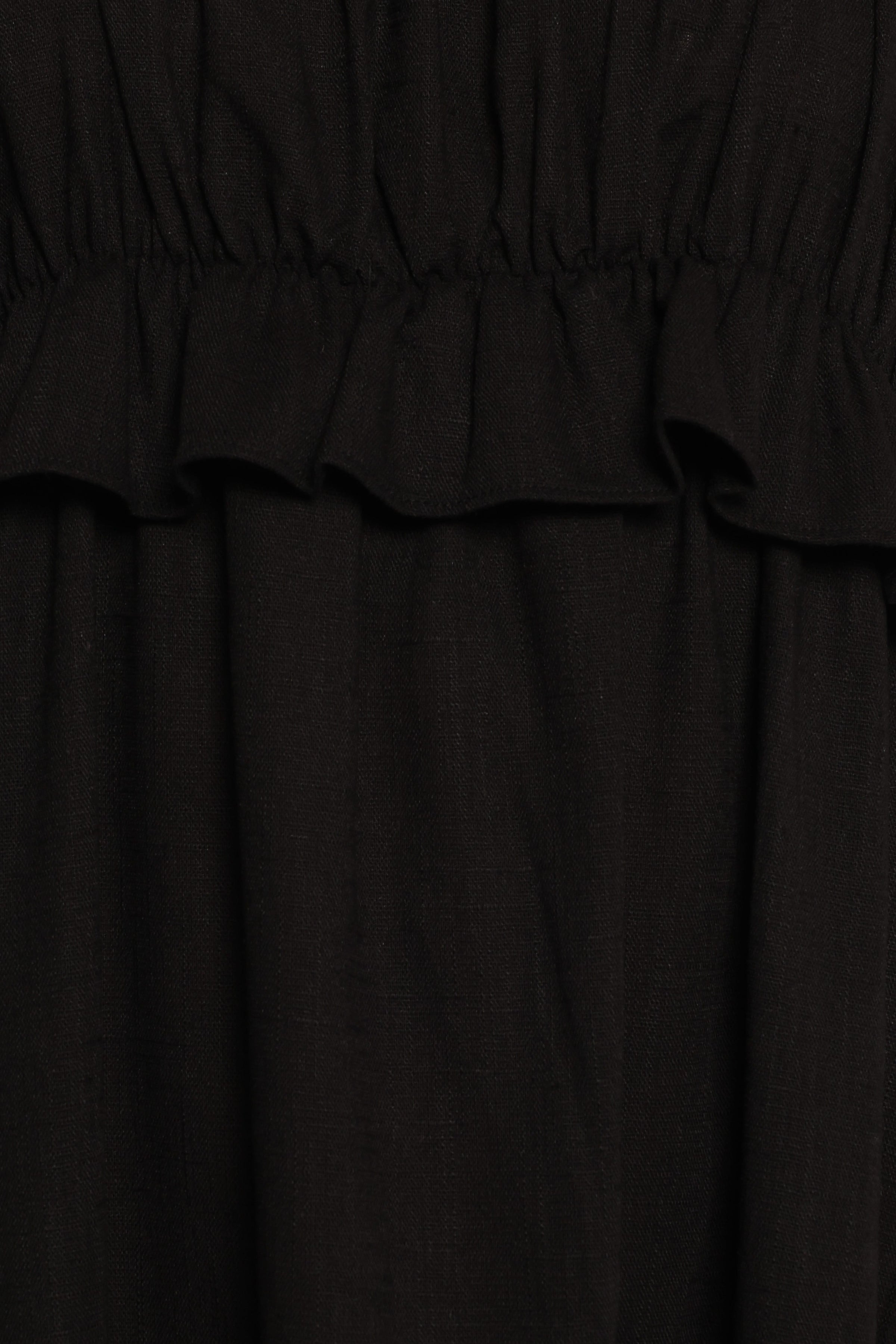Petal and Pup USA DRESSES Ross Frill Strap Maxi Dress - Black