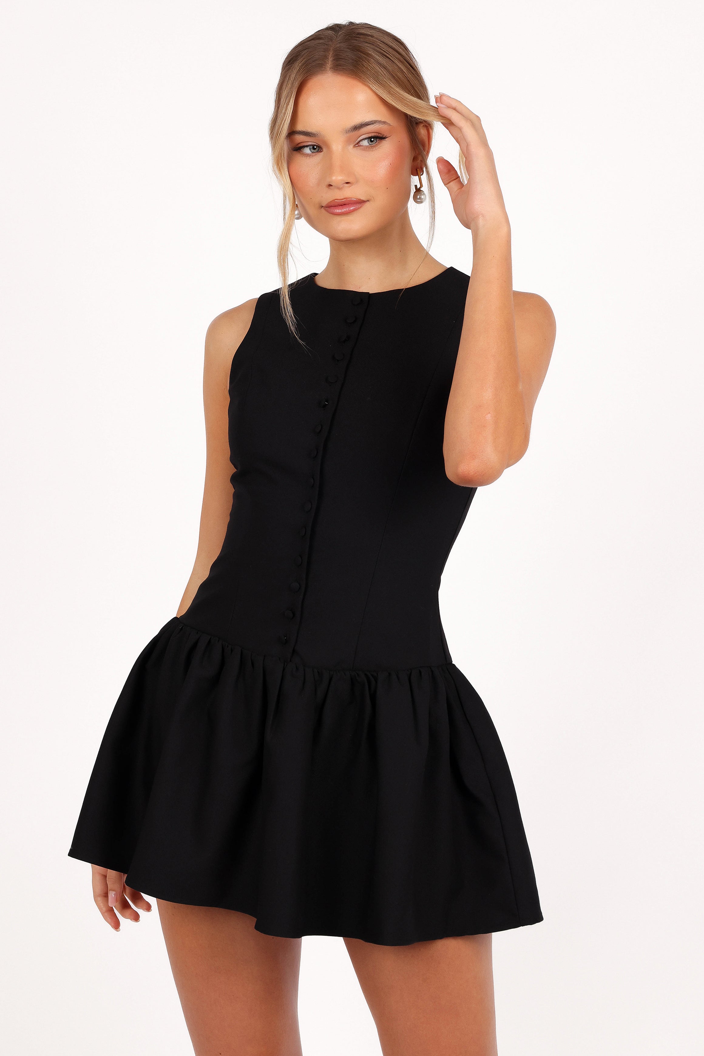 Petal and Pup USA DRESSES Ruth Mini Dress - Black