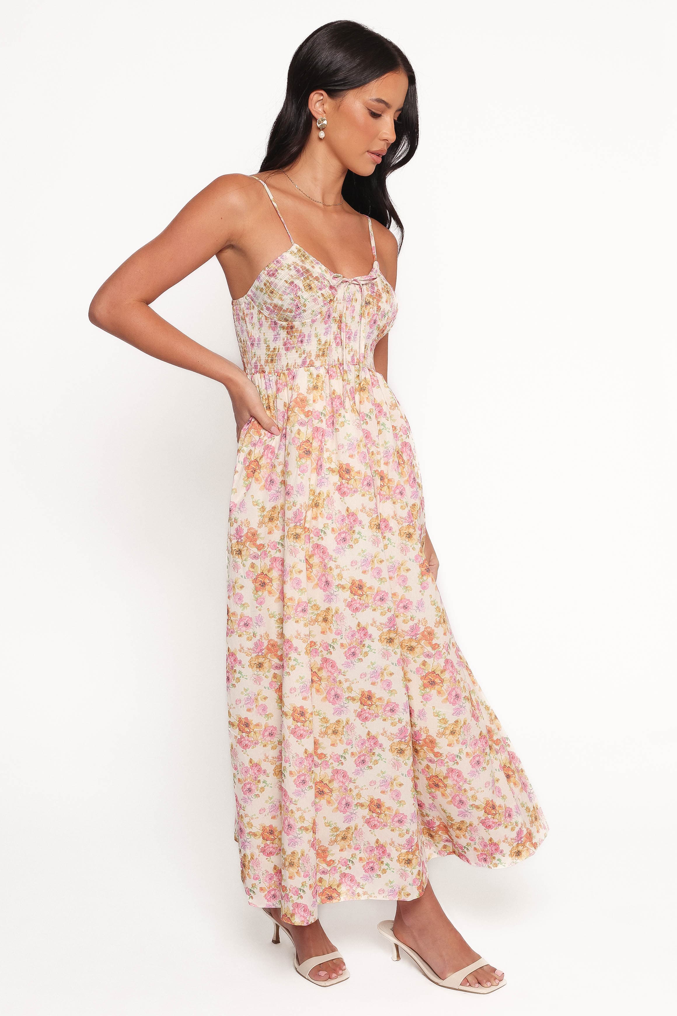 Petal and Pup USA DRESSES Salaca Maxi Dress - Pink/Orange