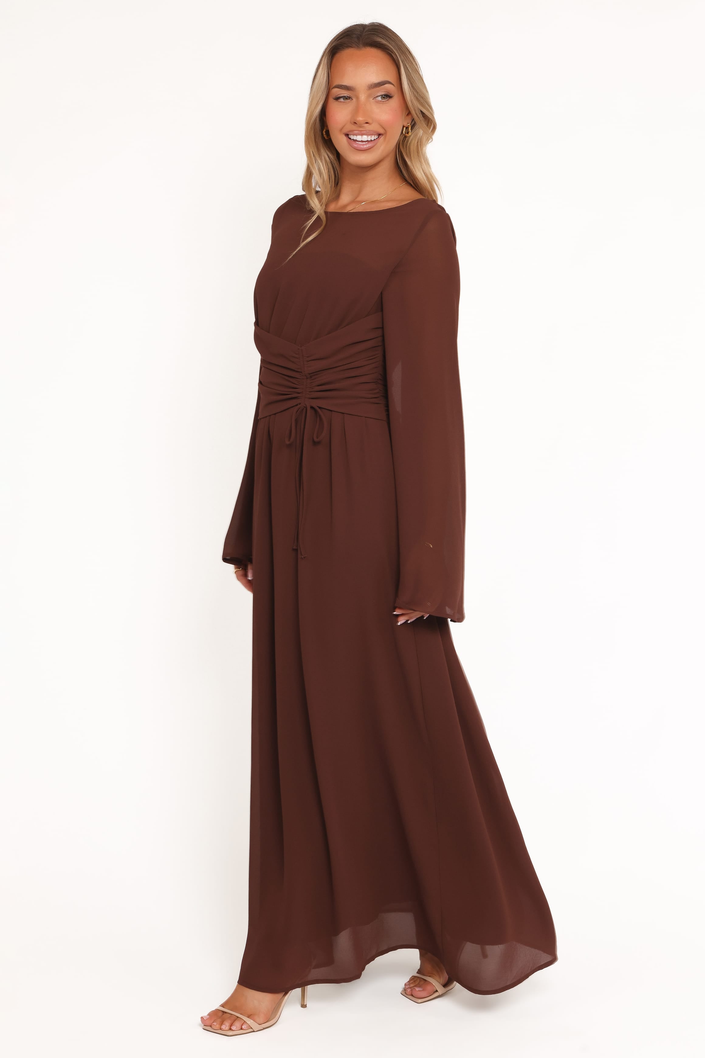 Petal and Pup USA DRESSES Samara Maxi Dress - Brown