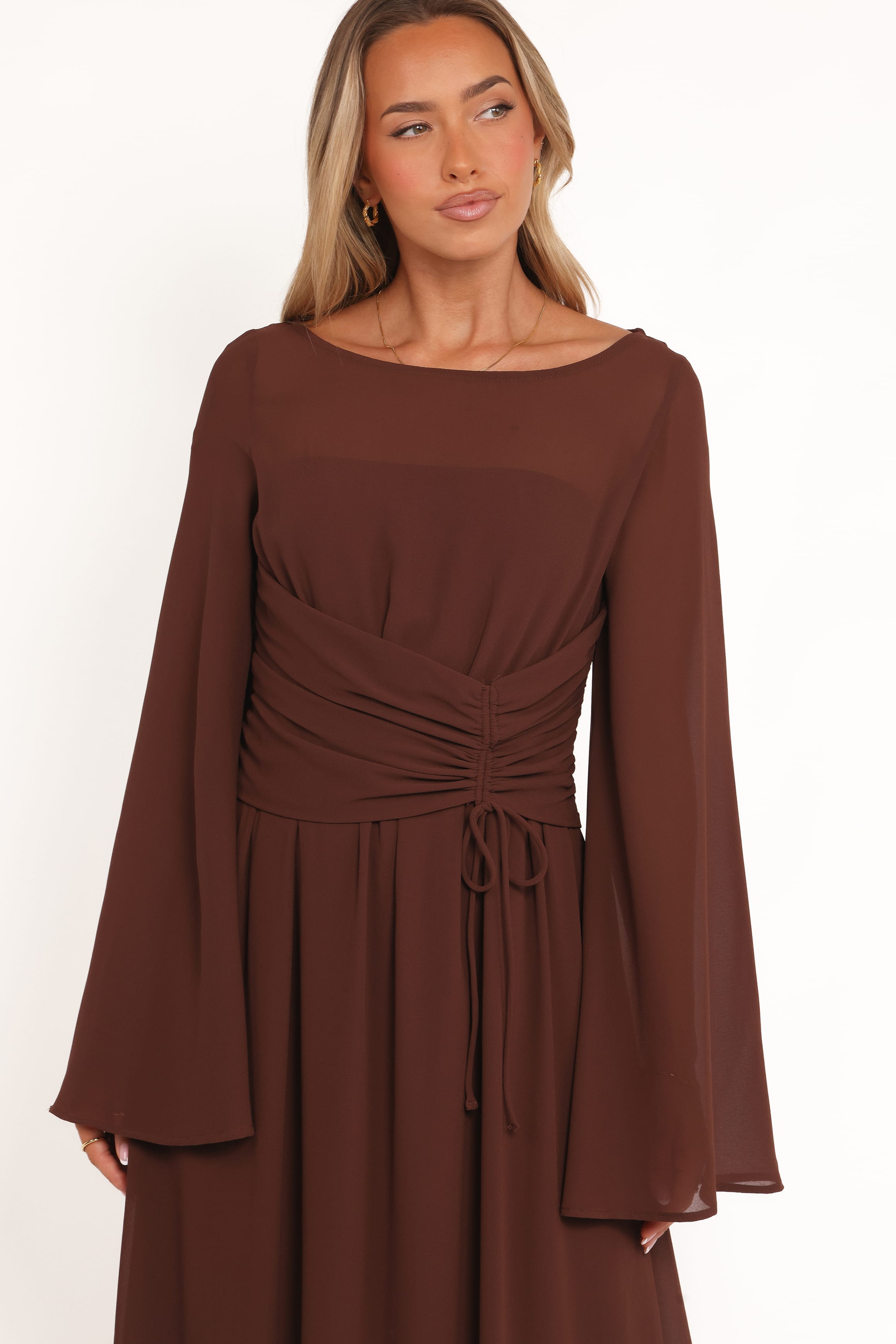 Petal and Pup USA DRESSES Samara Maxi Dress - Brown