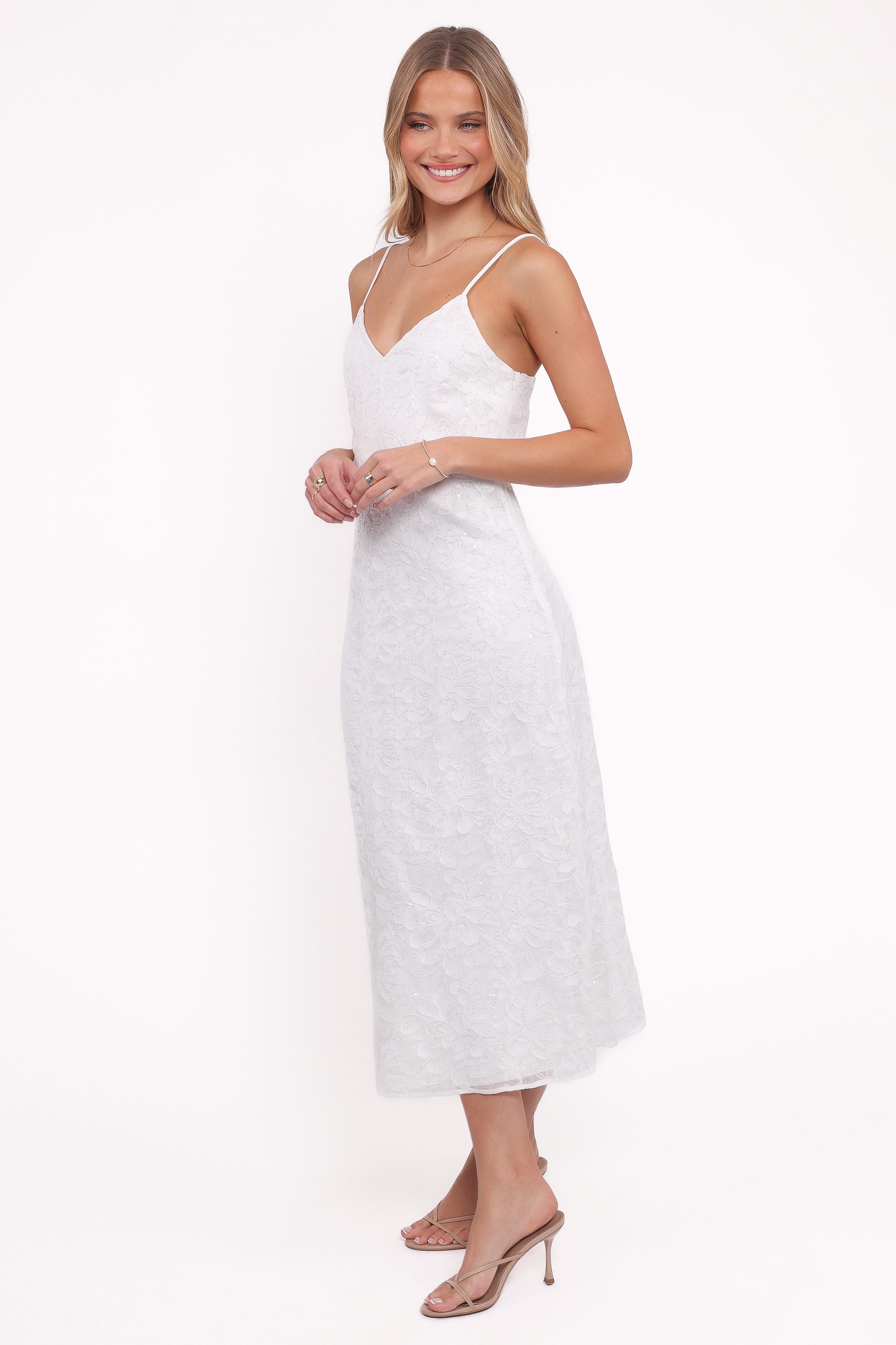 Petal and Pup USA DRESSES Saoirse Maxi Dress - White