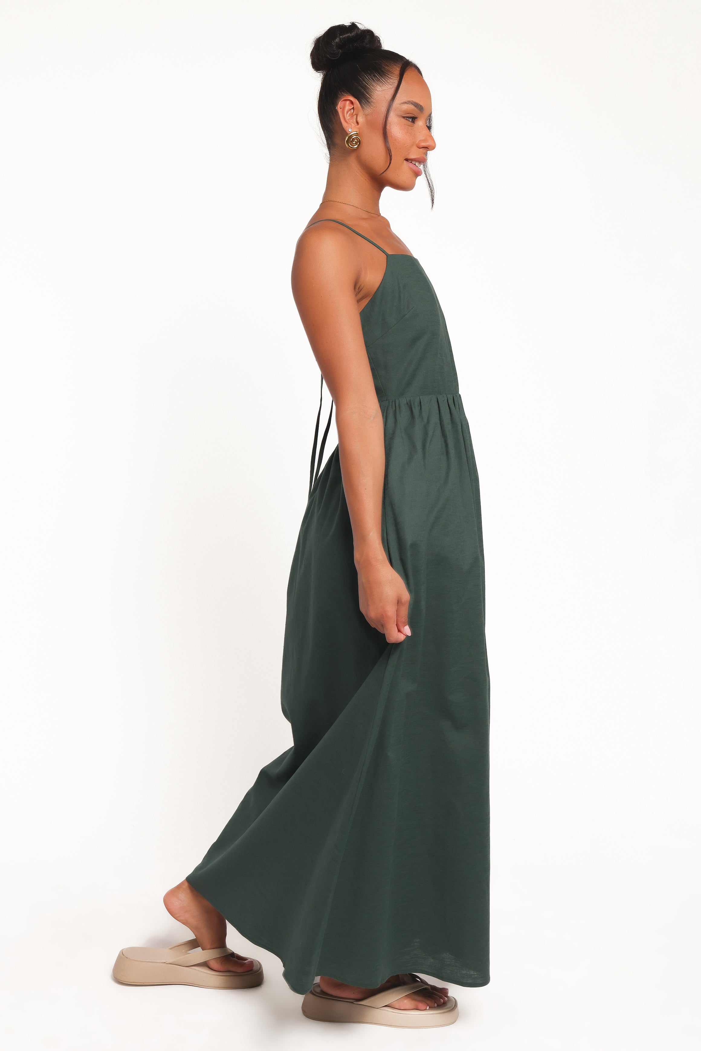 Petal and Pup USA DRESSES Savannah Maxi Dress - Forest Green