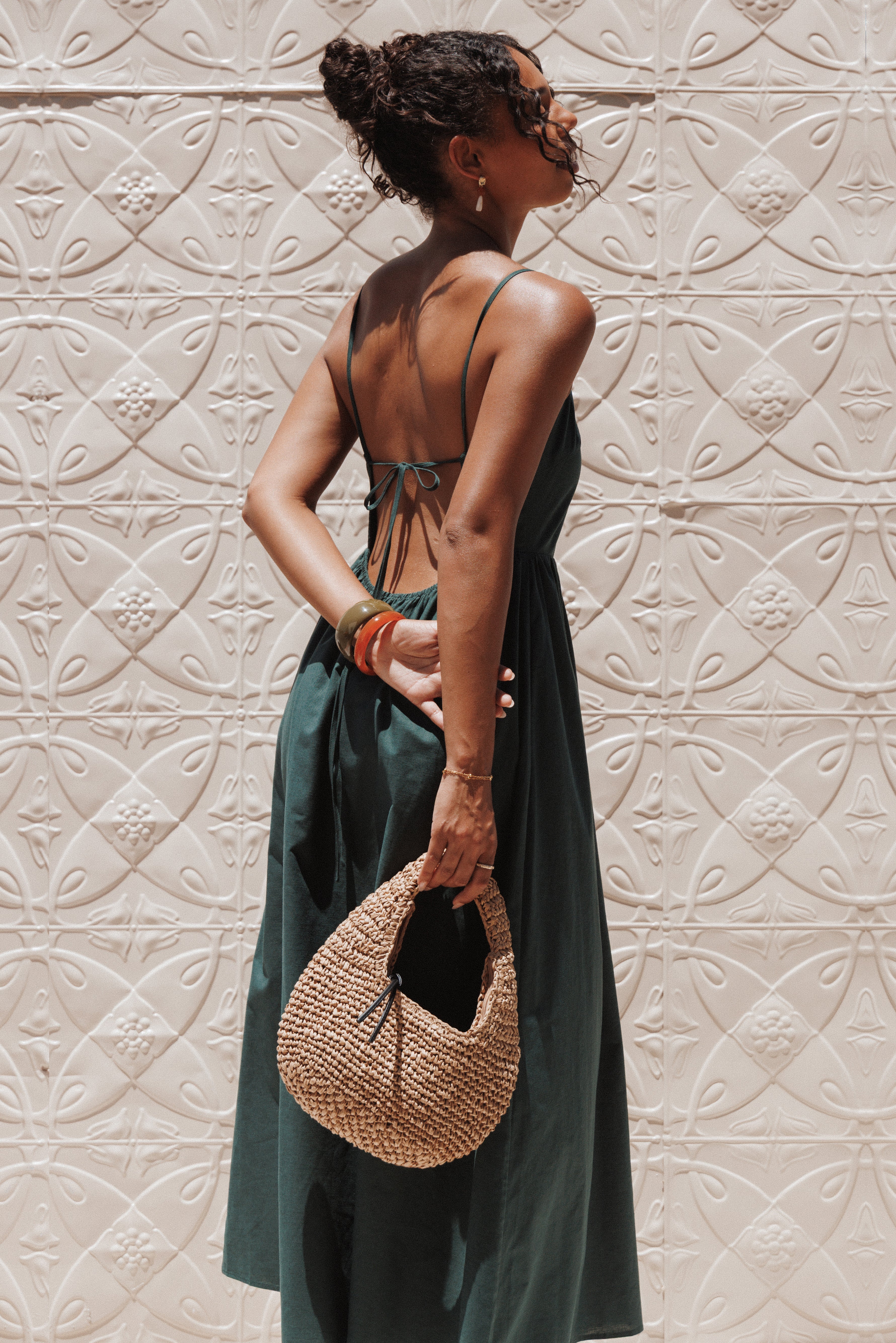 Petal and Pup USA DRESSES Savannah Maxi Dress - Forest Green