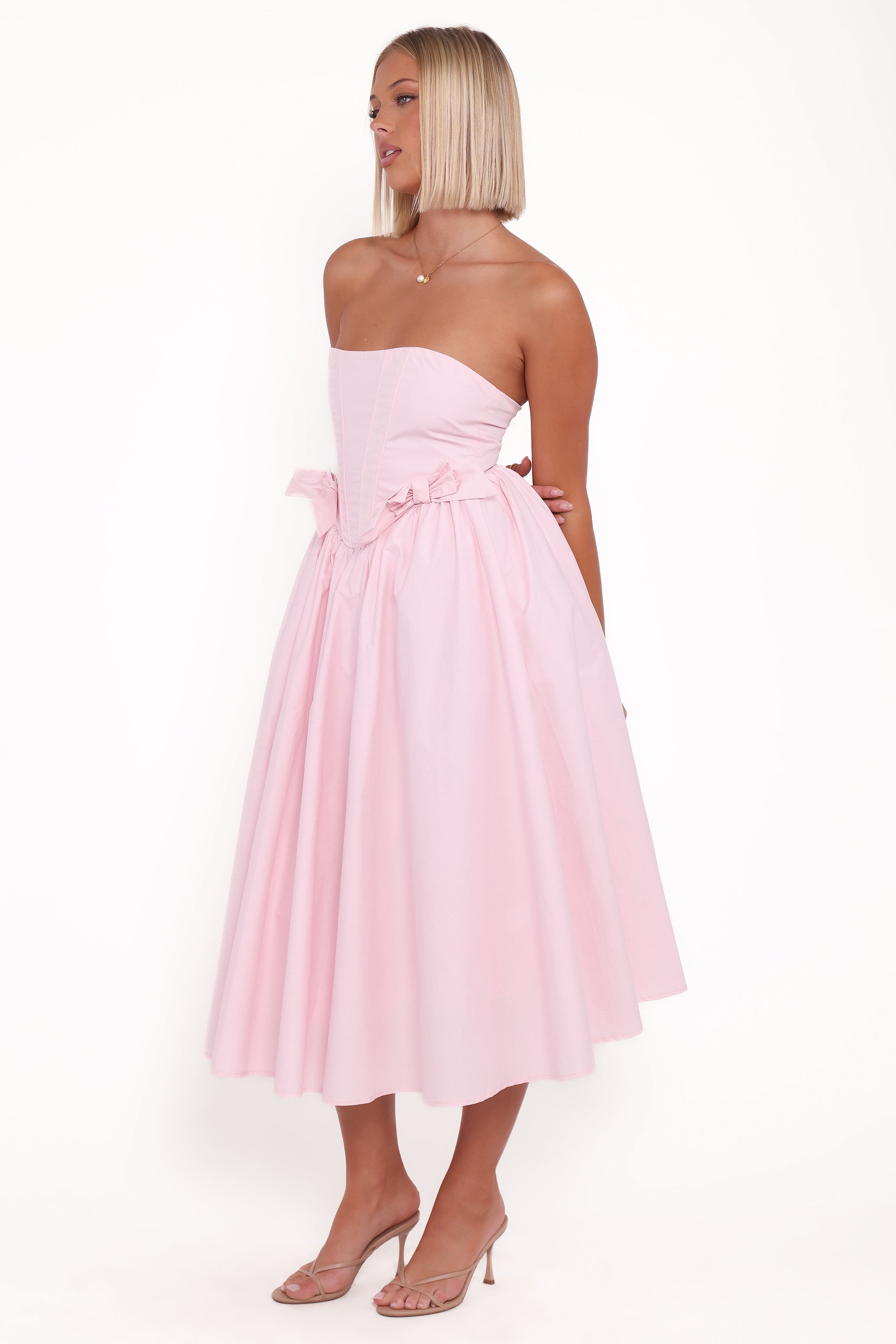 Petal and Pup USA DRESSES Seren Midi Dress - Pink (Hold for Amazon)