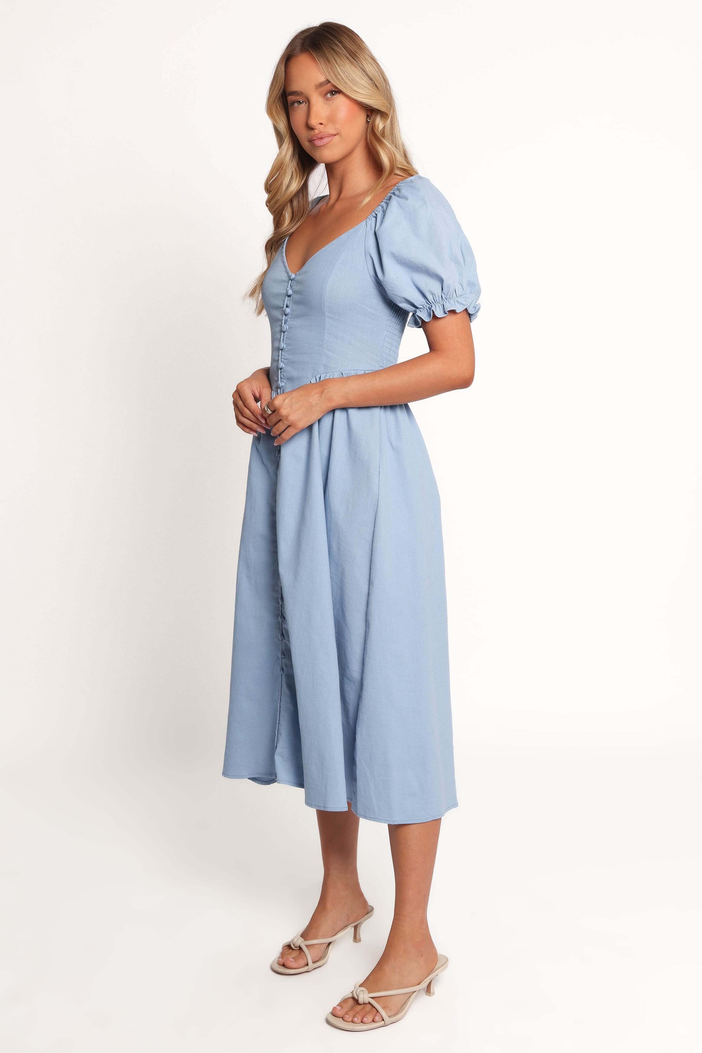 Petal and Pup USA DRESSES Serenade Midi Dress - Blue