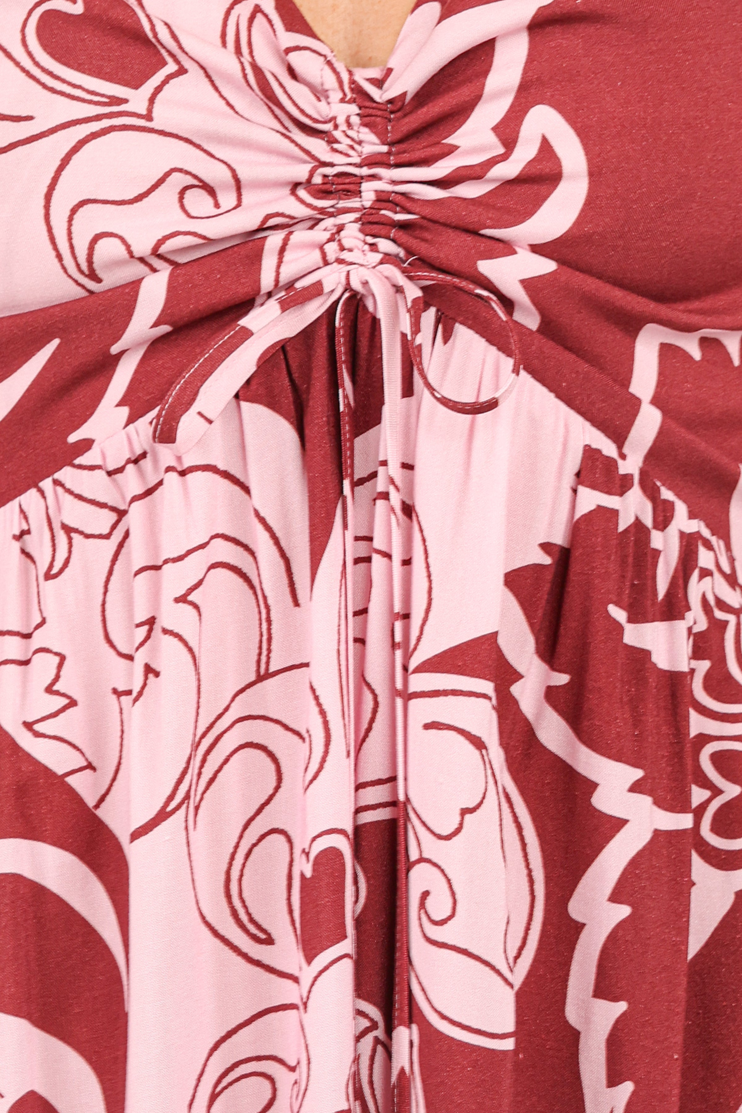 Petal and Pup USA DRESSES Shanae Maxi Dress - Pink Brown Paisley