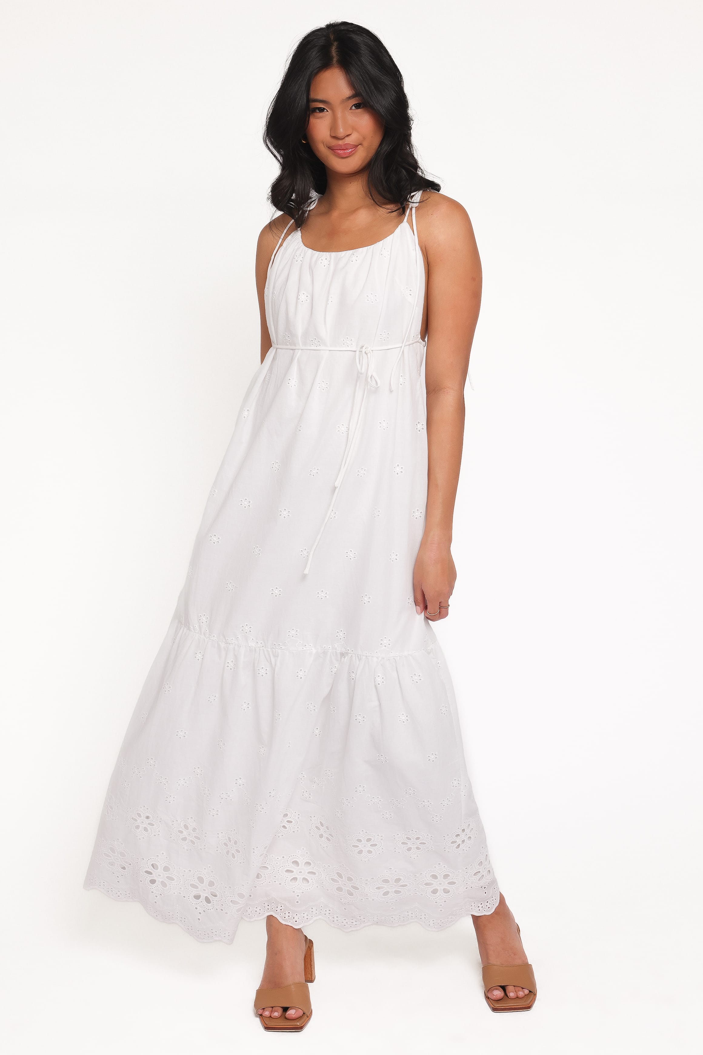 Petal and Pup USA DRESSES Sharlice Maxi Dress - White