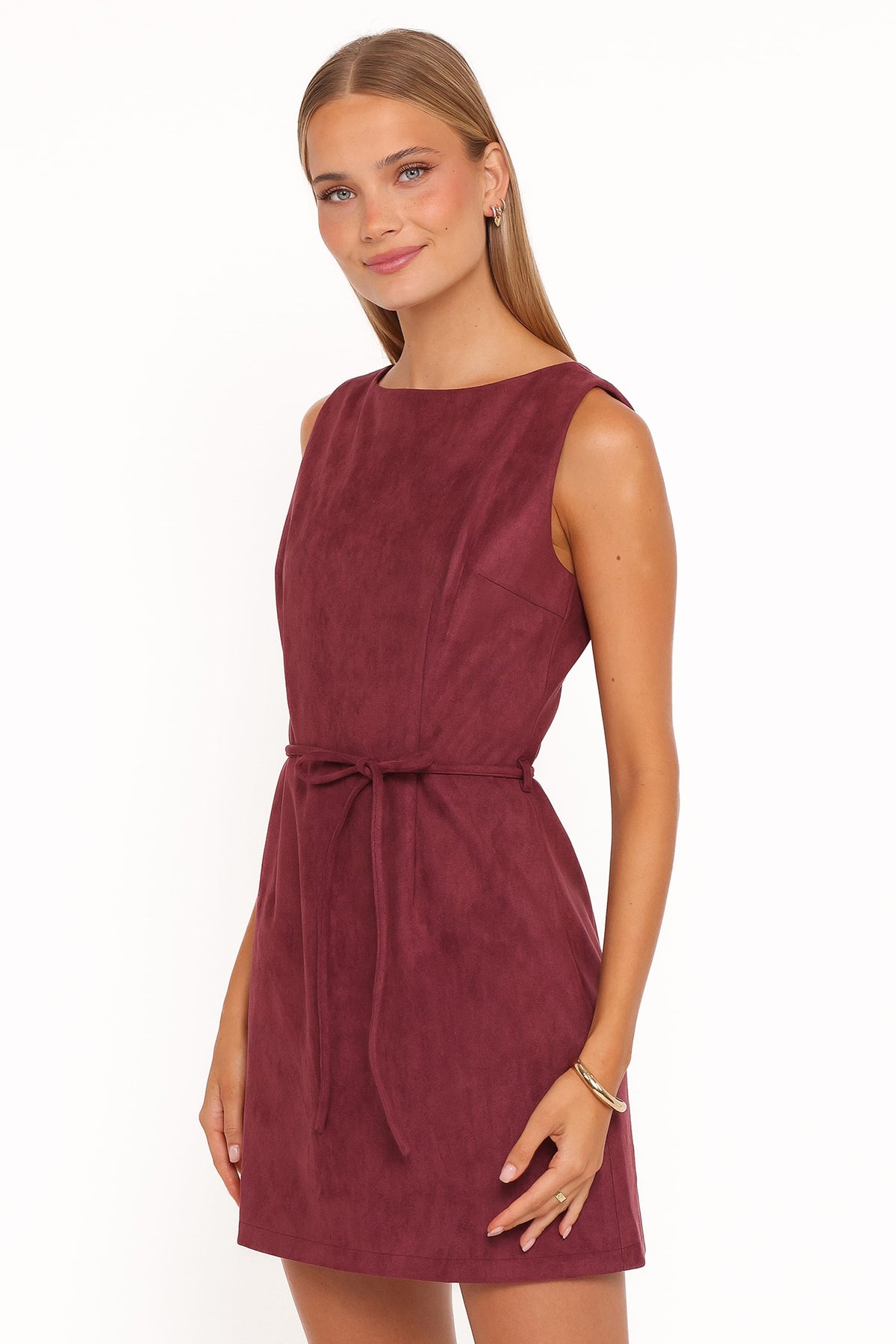 Petal and Pup USA DRESSES Sharna Mini Dress - Burgundy