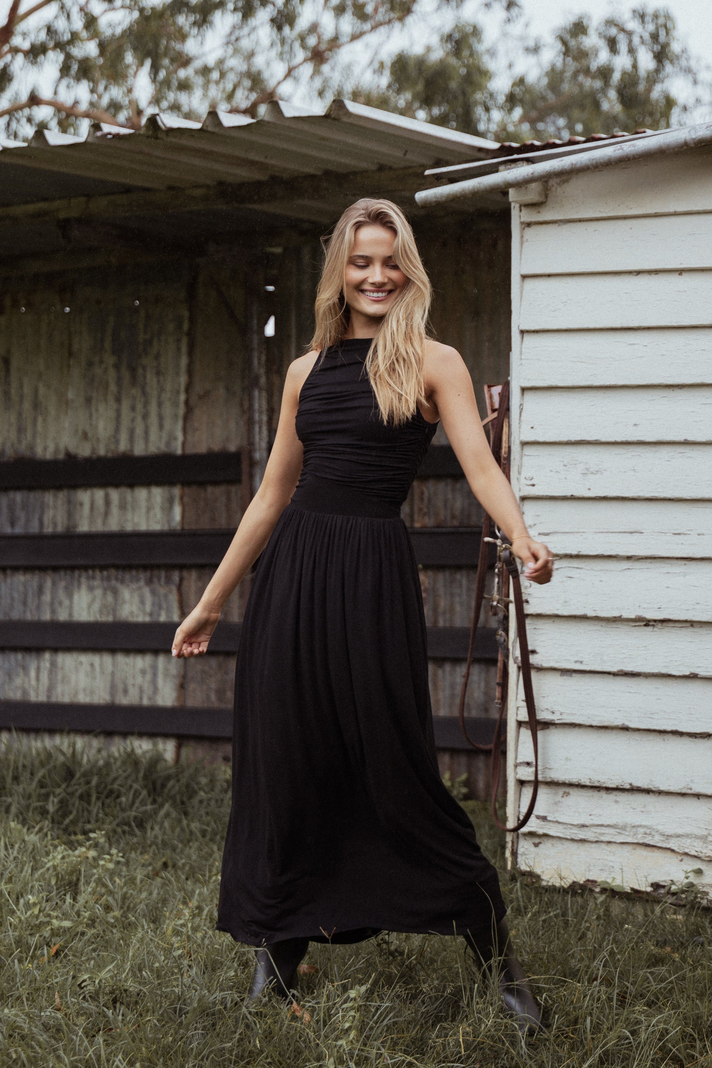 Petal and Pup USA DRESSES Shirley Maxi Dress - Black