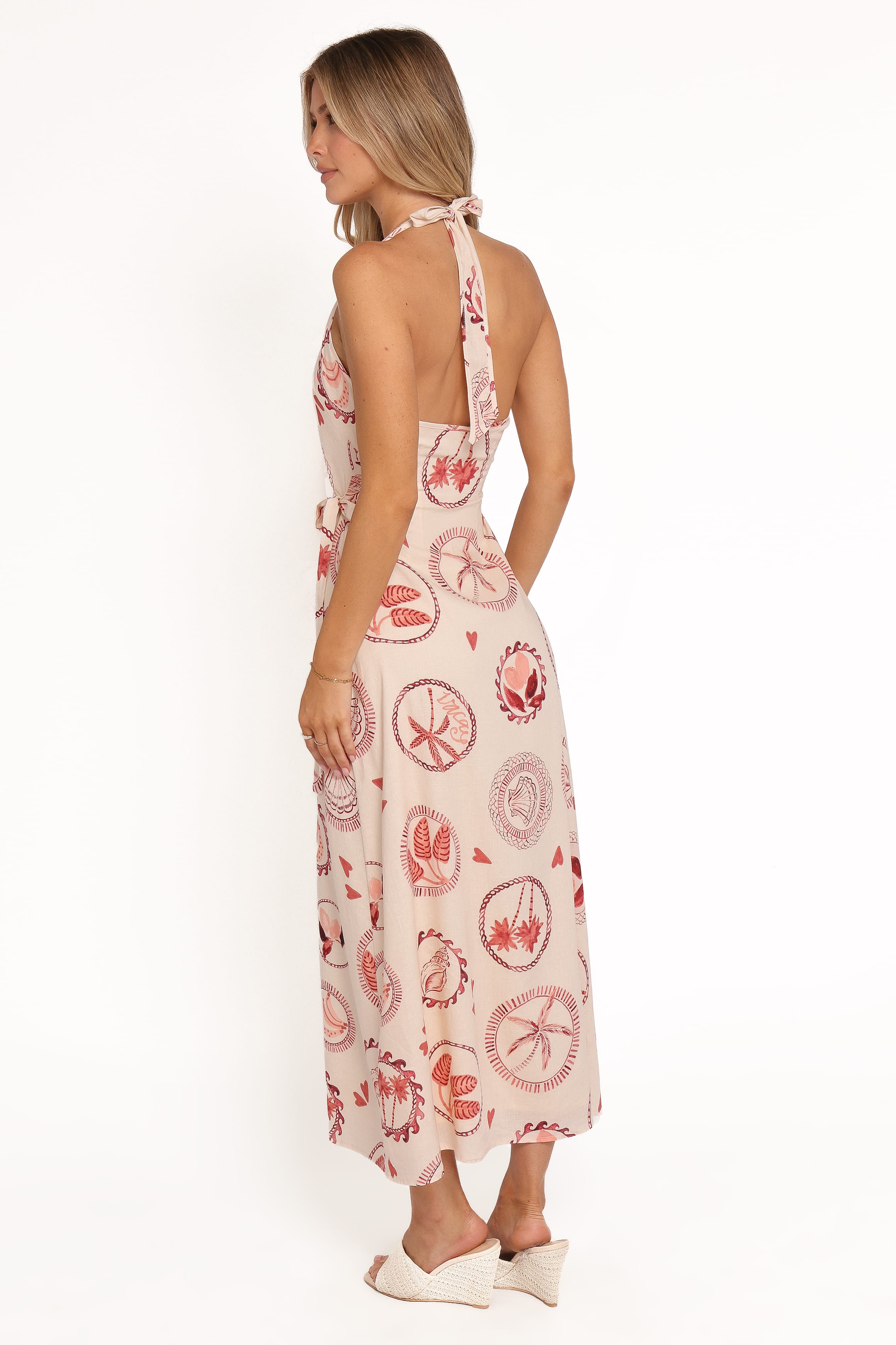 Petal and Pup USA DRESSES Sierra Wrap Midi Dress - Vacay Print