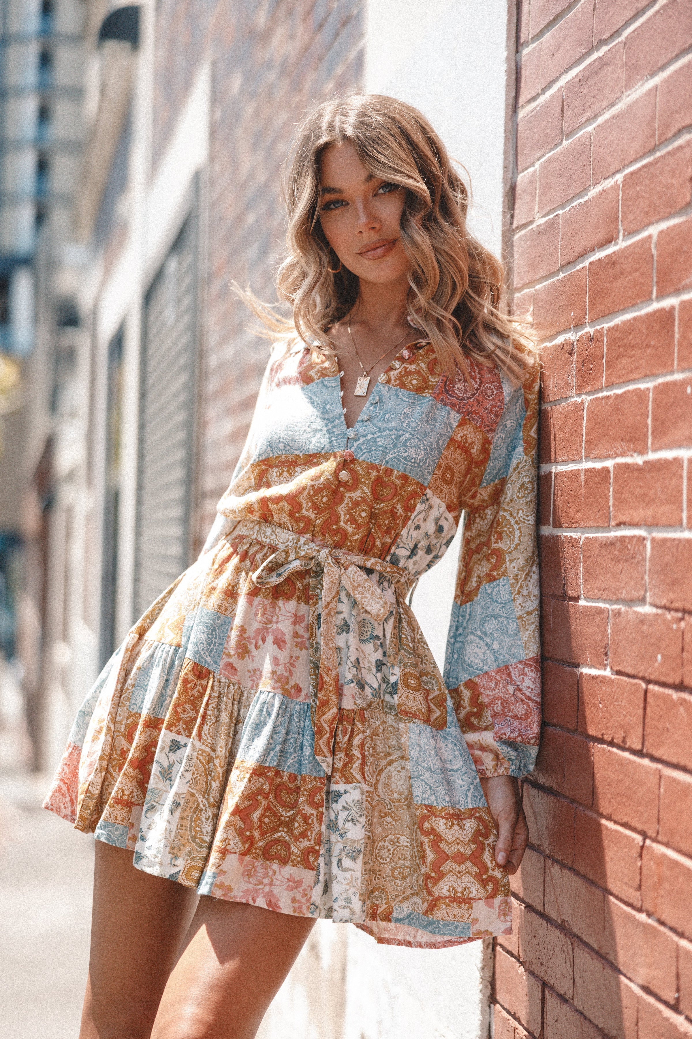 Petal and Pup USA DRESSES Silante Long Sleeve Mini Dress - Maxine