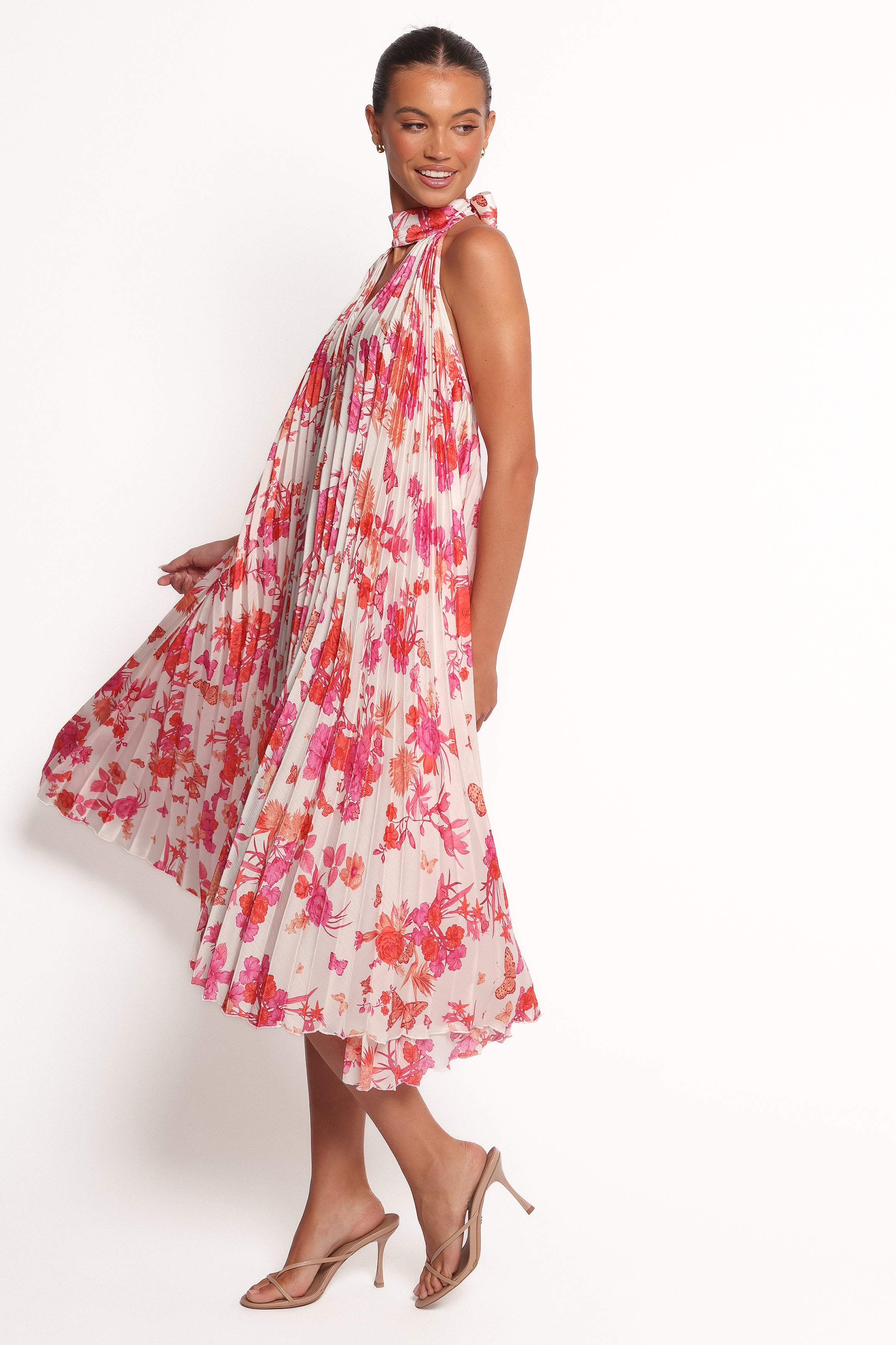 Petal and Pup USA DRESSES Sirmione Maxi Dress - Pink Floral (Hold for Rack)
