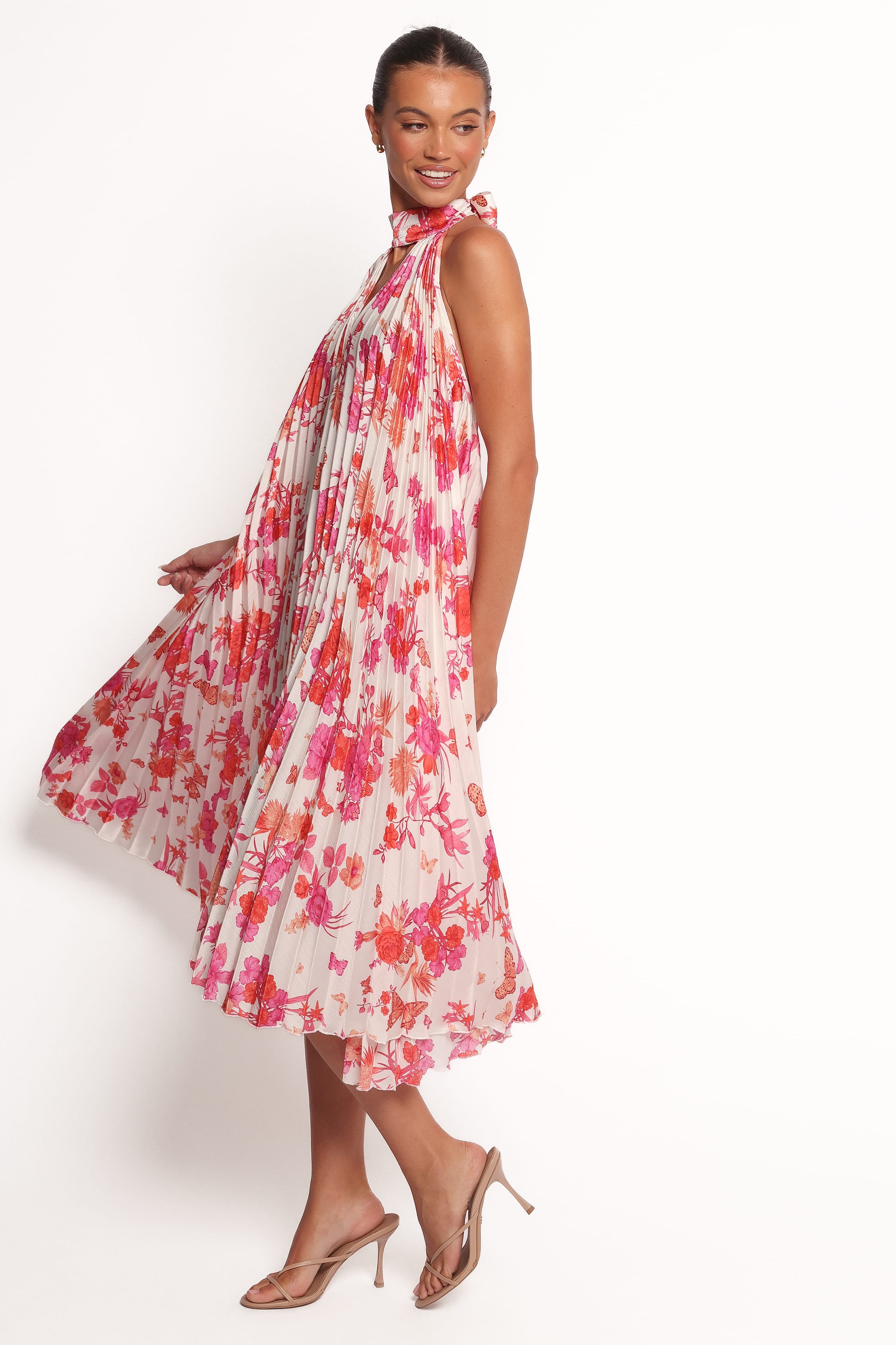 Petal and Pup USA DRESSES Sirmione Maxi Dress - Pink Floral (Hold for Rack)