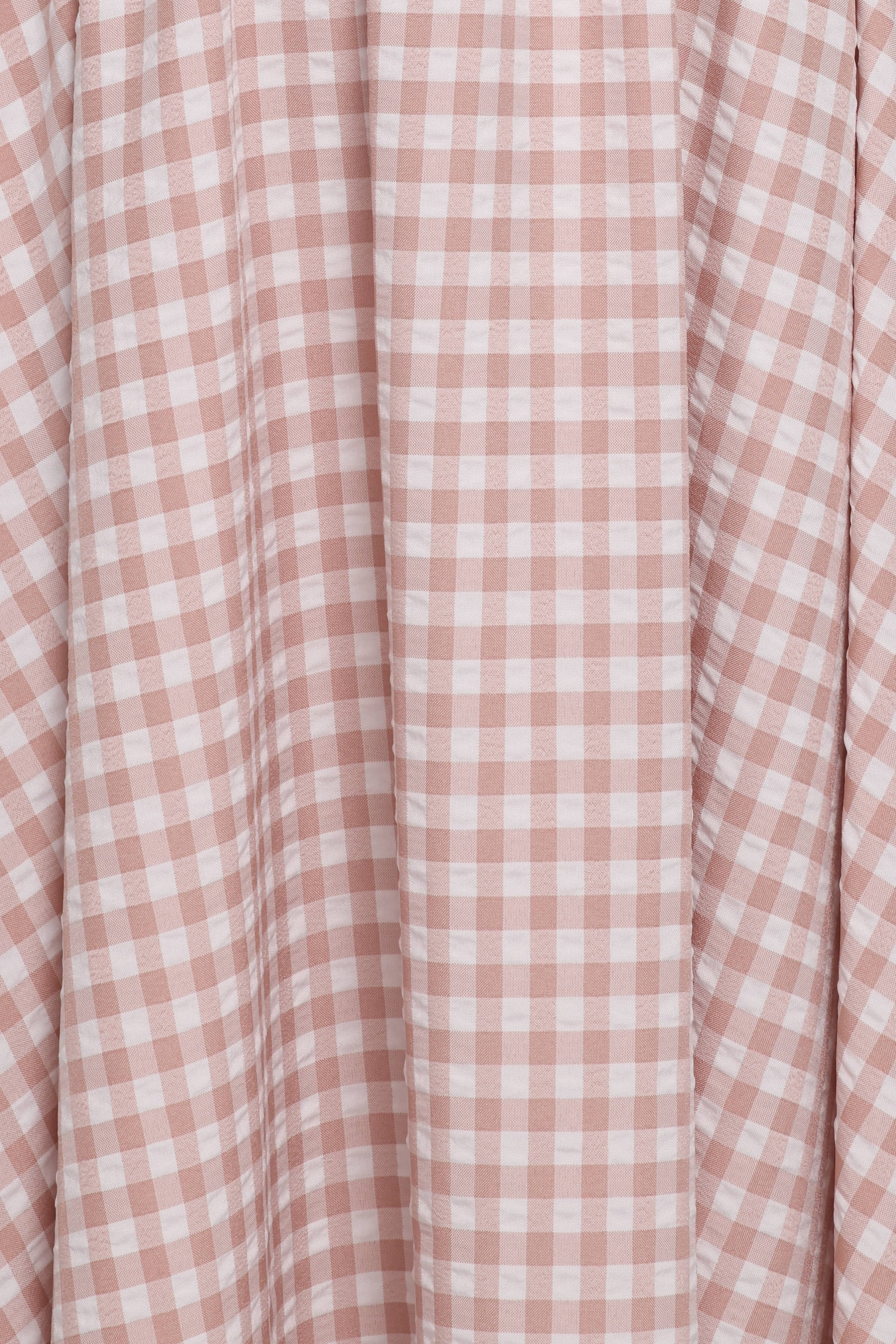 Petal and Pup USA DRESSES Siun Short Sleeve Midi Dress - Brown Gingham
