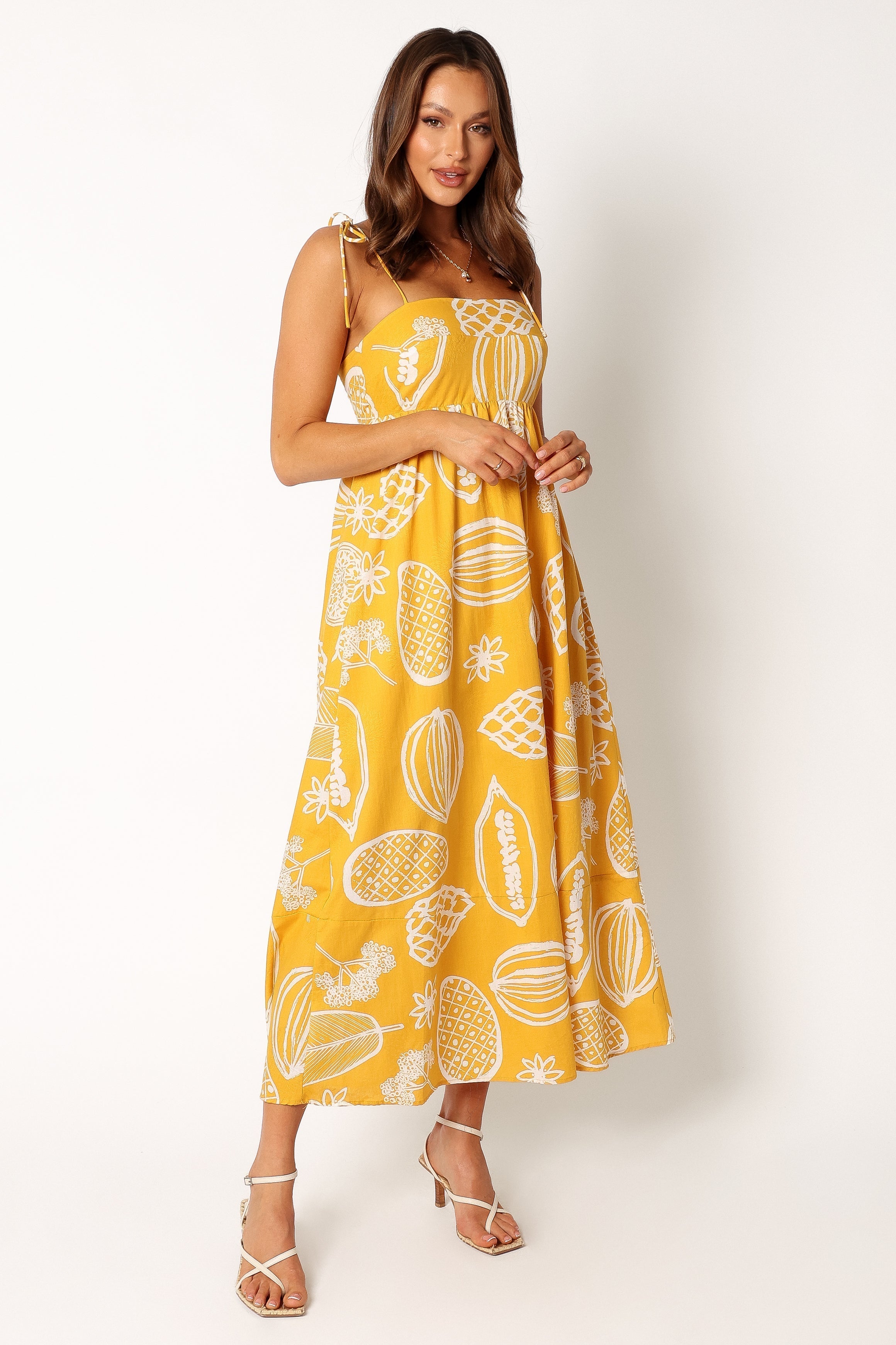 Petal and Pup USA DRESSES Sloane Maxi Dress - Yellow