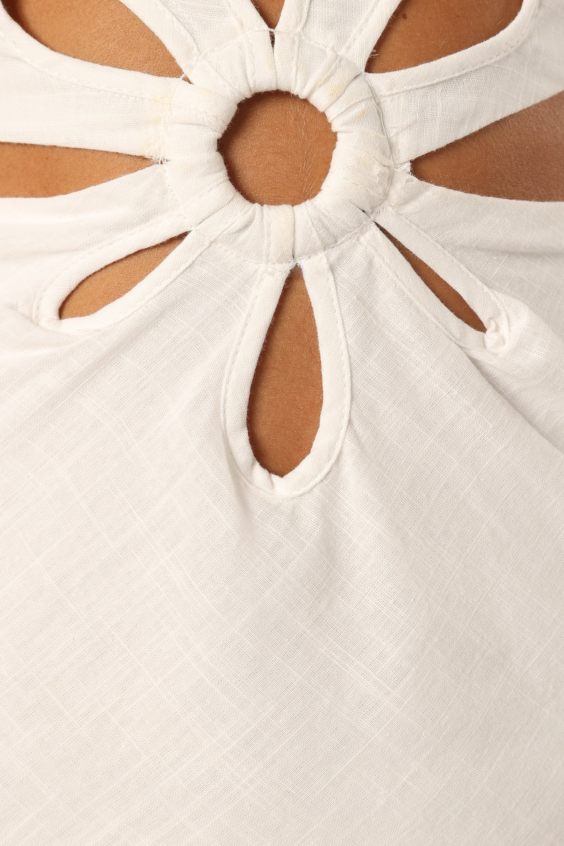 Petal and Pup USA DRESSES Sola Midi Dress - White