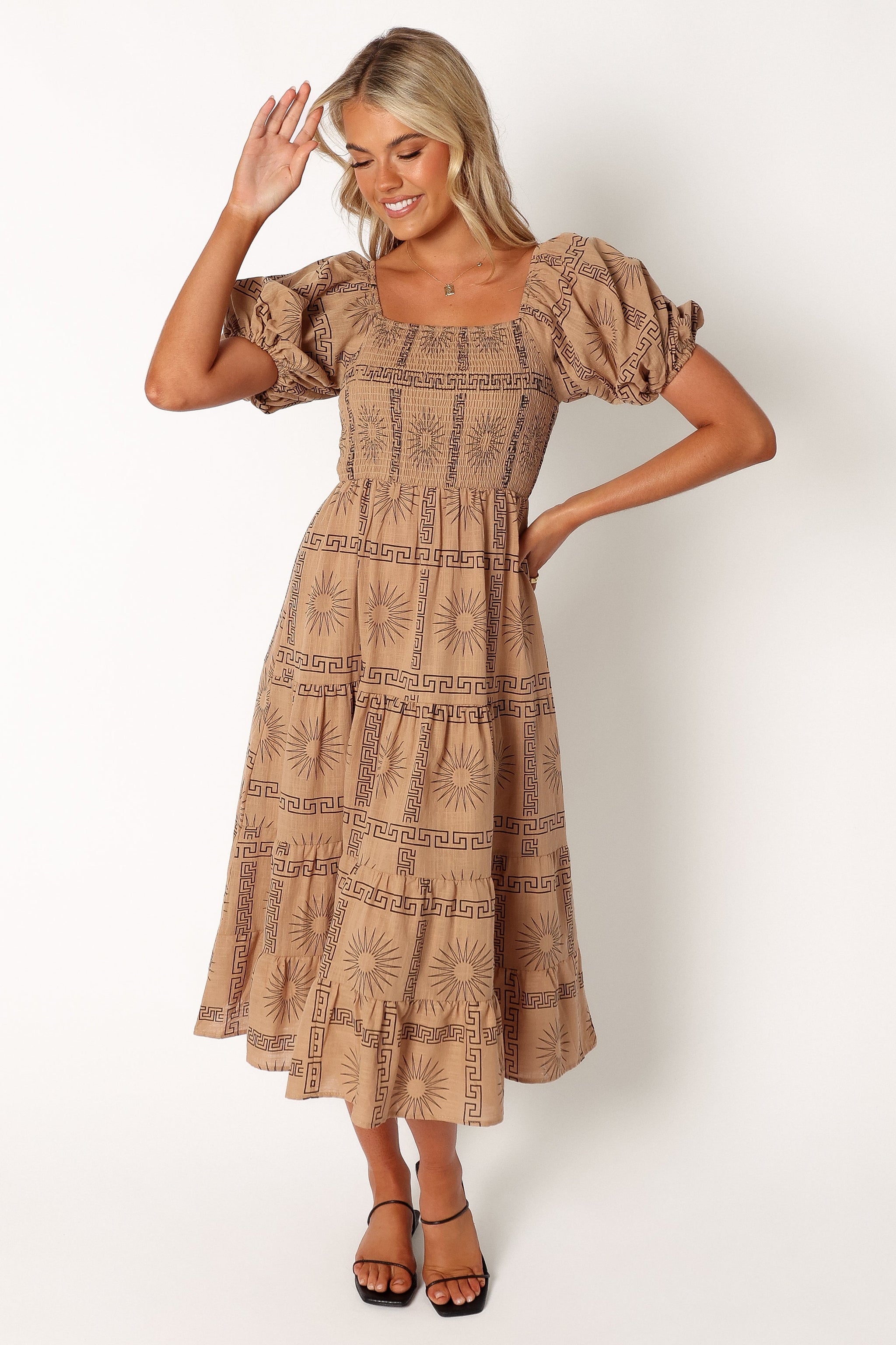 Petal & Pup Women's Soliel Puff Sleeve Midi Dress