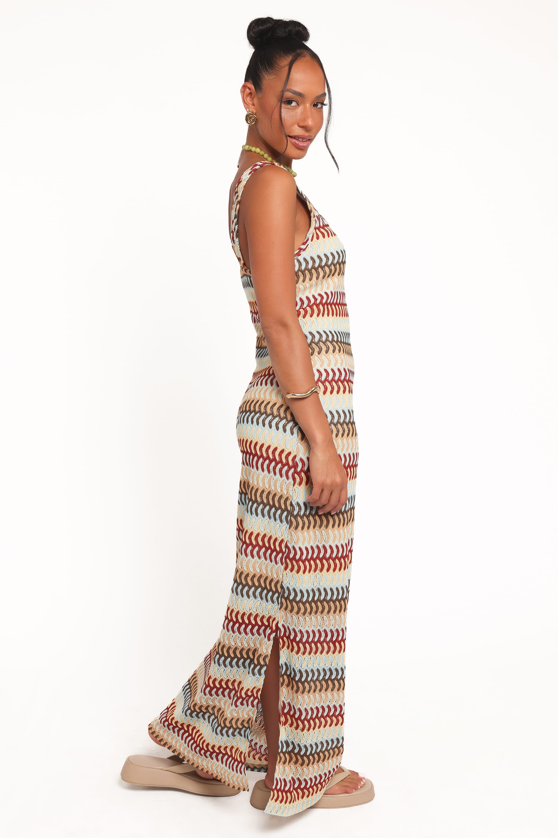Petal and Pup USA DRESSES Sommer Midi Dress - Multi Stripe