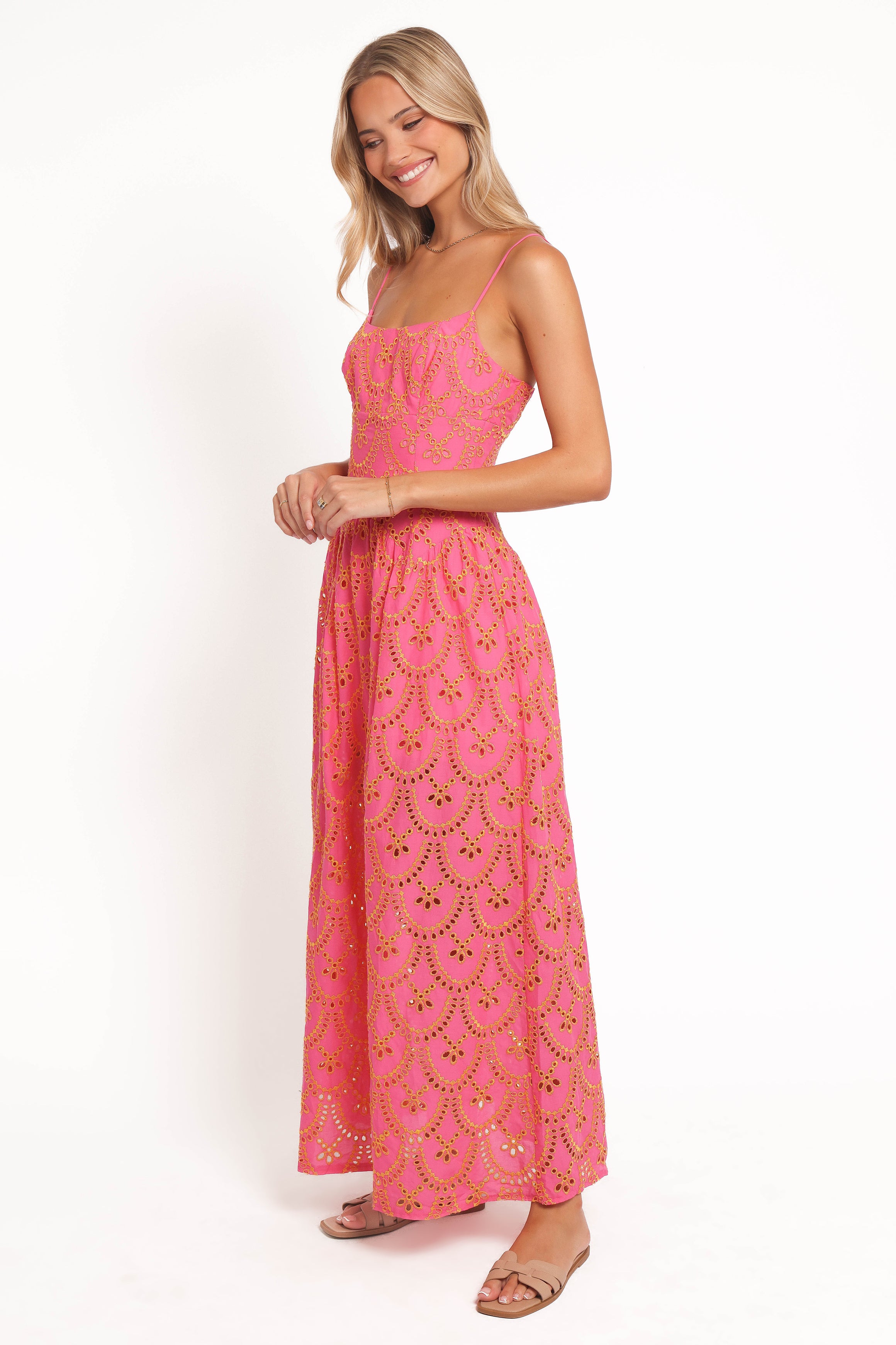 Petal and Pup USA DRESSES Sonny Maxi Dress - Pink/Orange