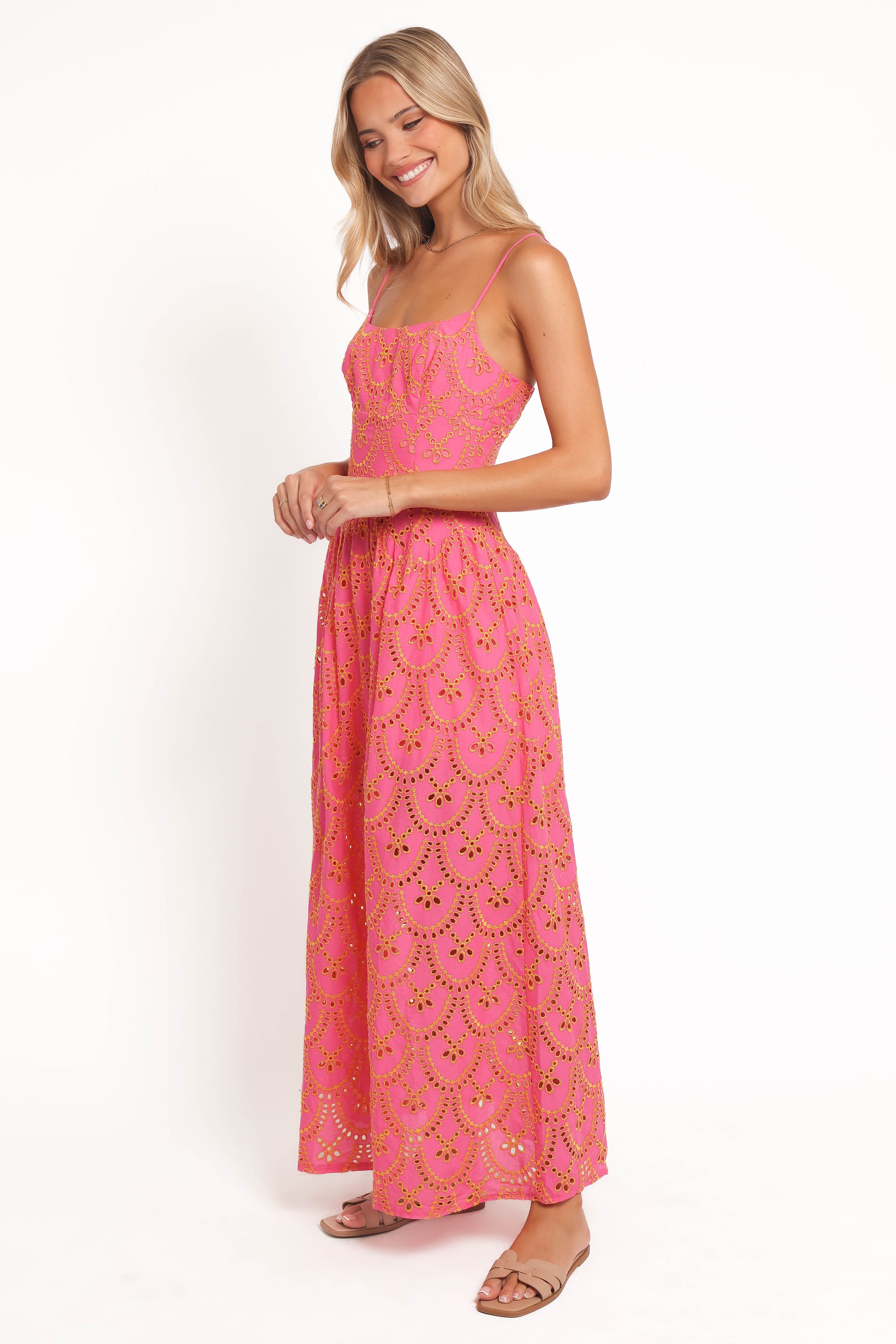 Petal and Pup USA DRESSES Sonny Maxi Dress - Pink/Orange