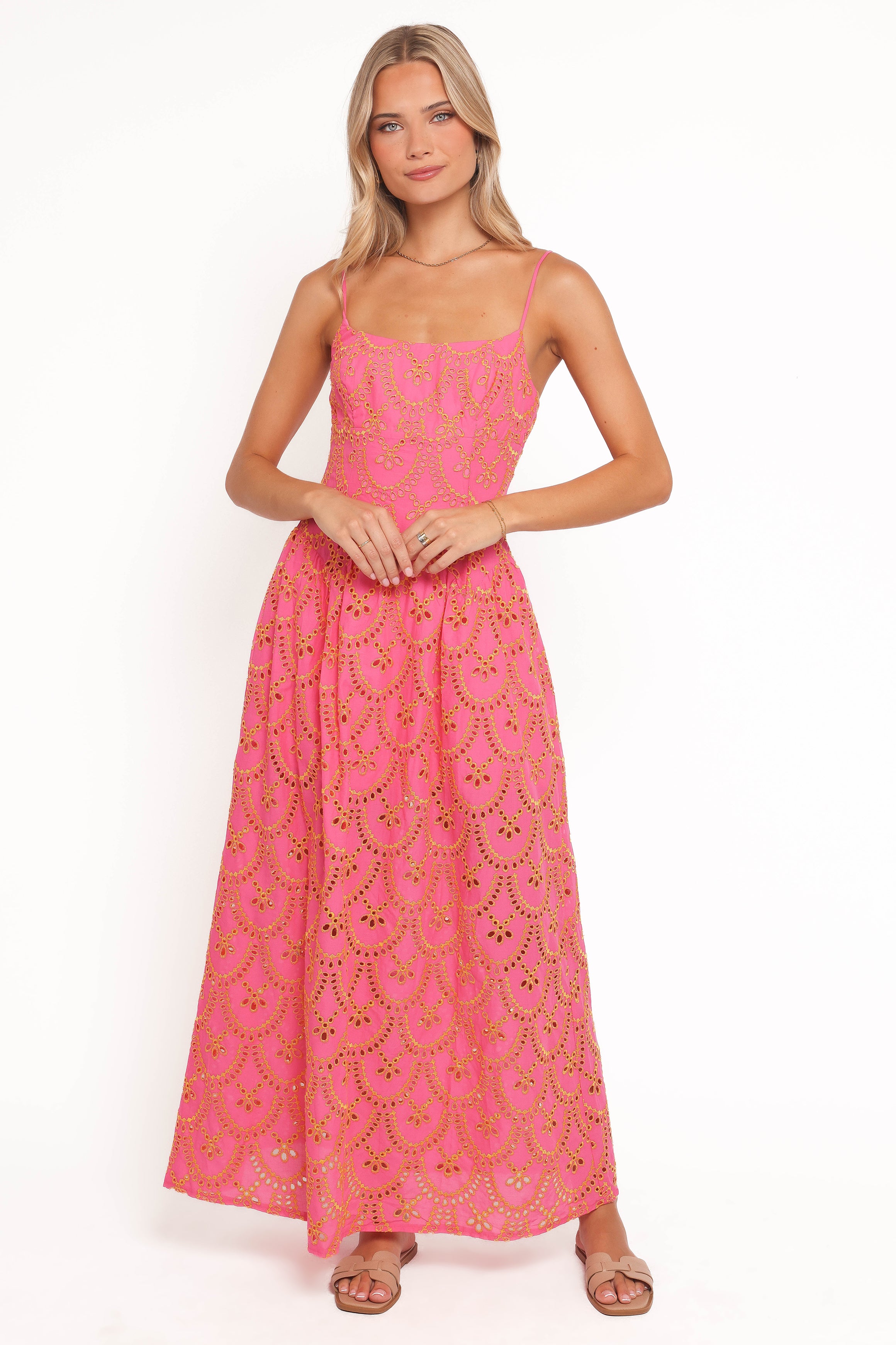Petal and Pup USA DRESSES Sonny Maxi Dress - Pink/Orange