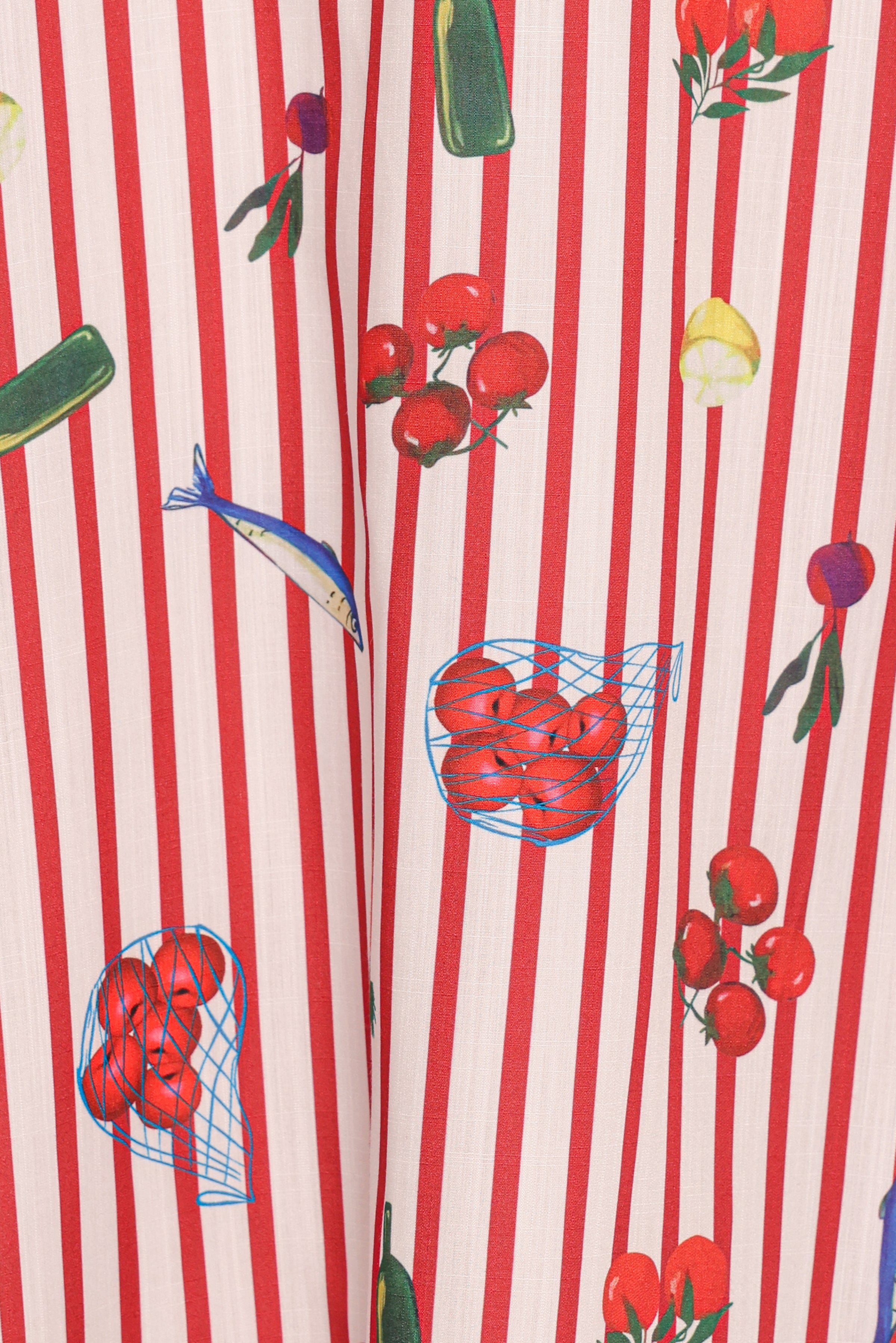 Petal and Pup USA DRESSES Soph Strapless Maxi Dress - Red Picnic Stripe